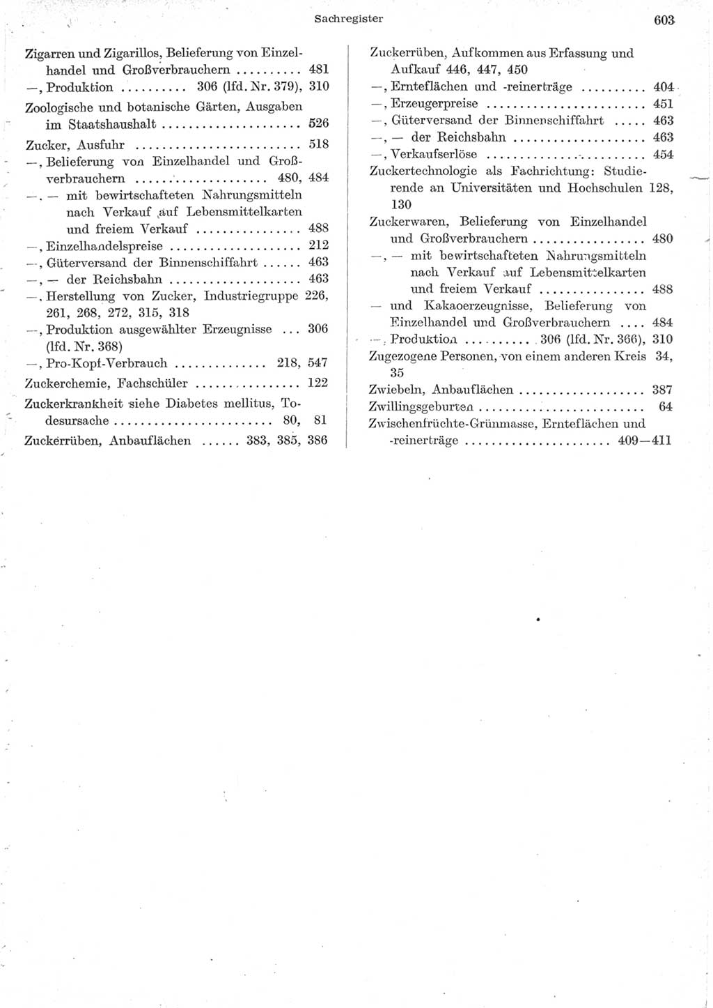 Statistisches Jahrbuch der Deutschen Demokratischen Republik (DDR) 1957, Seite 603 (Stat. Jb. DDR 1957, S. 603)