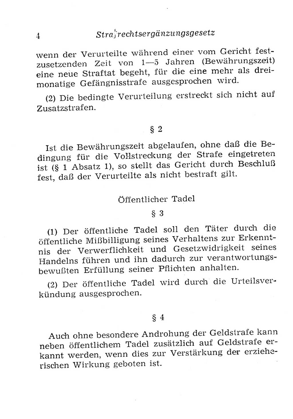Strafgesetzbuch (StGB) und andere Strafgesetze [Deutsche Demokratische Republik (DDR)] 1957, Seite 4 (StGB Strafges. DDR 1957, S. 4)