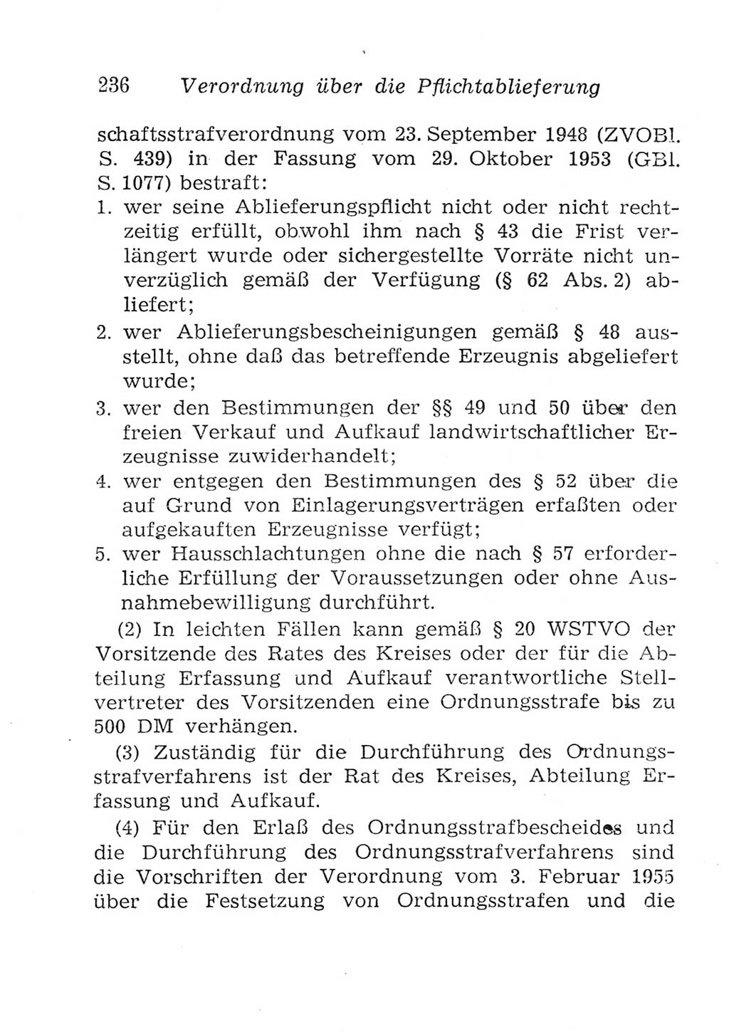 Strafgesetzbuch (StGB) und andere Strafgesetze [Deutsche Demokratische Republik (DDR)] 1957, Seite 236 (StGB Strafges. DDR 1957, S. 236)