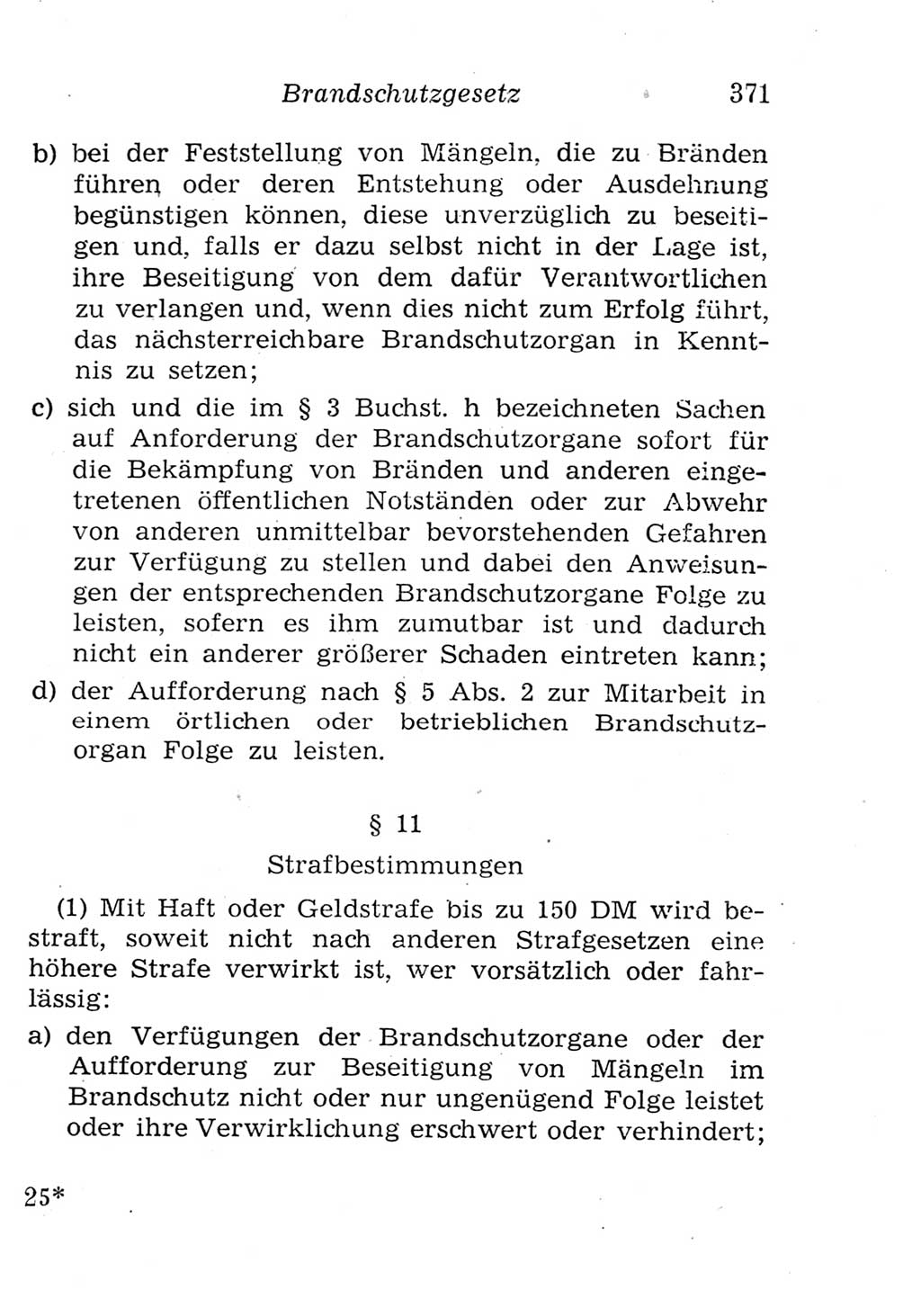 Strafgesetzbuch (StGB) und andere Strafgesetze [Deutsche Demokratische Republik (DDR)] 1957, Seite 371 (StGB Strafges. DDR 1957, S. 371)