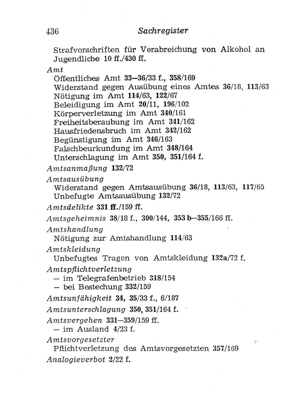 Strafgesetzbuch (StGB) und andere Strafgesetze [Deutsche Demokratische Republik (DDR)] 1957, Seite 436 (StGB Strafges. DDR 1957, S. 436)