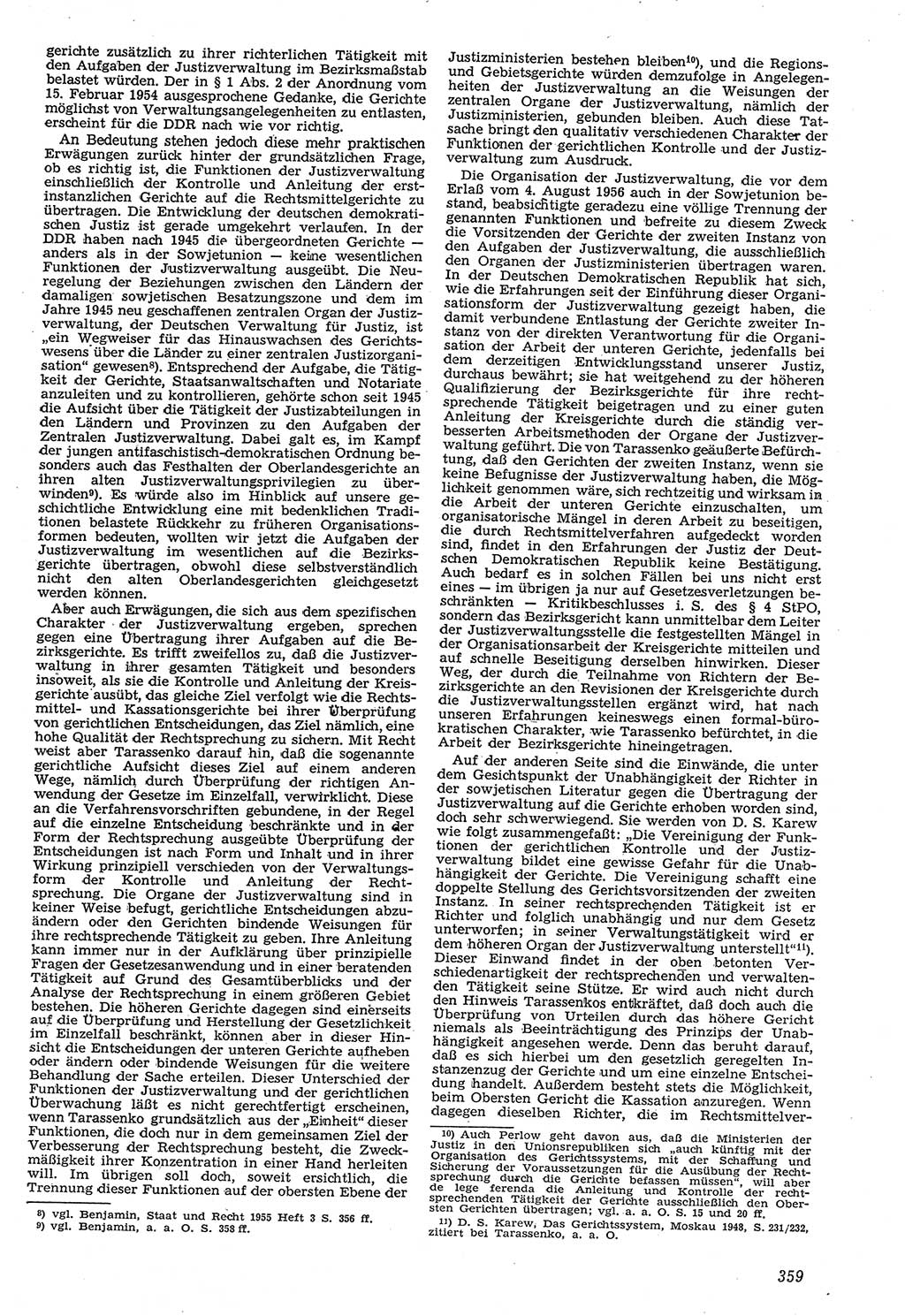 Neue Justiz (NJ), Zeitschrift für Recht und Rechtswissenschaft [Deutsche Demokratische Republik (DDR)], 11. Jahrgang 1957, Seite 359 (NJ DDR 1957, S. 359)