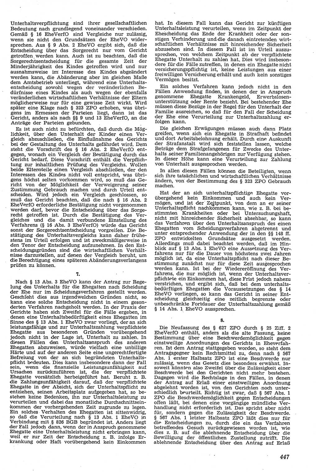 Neue Justiz (NJ), Zeitschrift für Recht und Rechtswissenschaft [Deutsche Demokratische Republik (DDR)], 11. Jahrgang 1957, Seite 447 (NJ DDR 1957, S. 447)