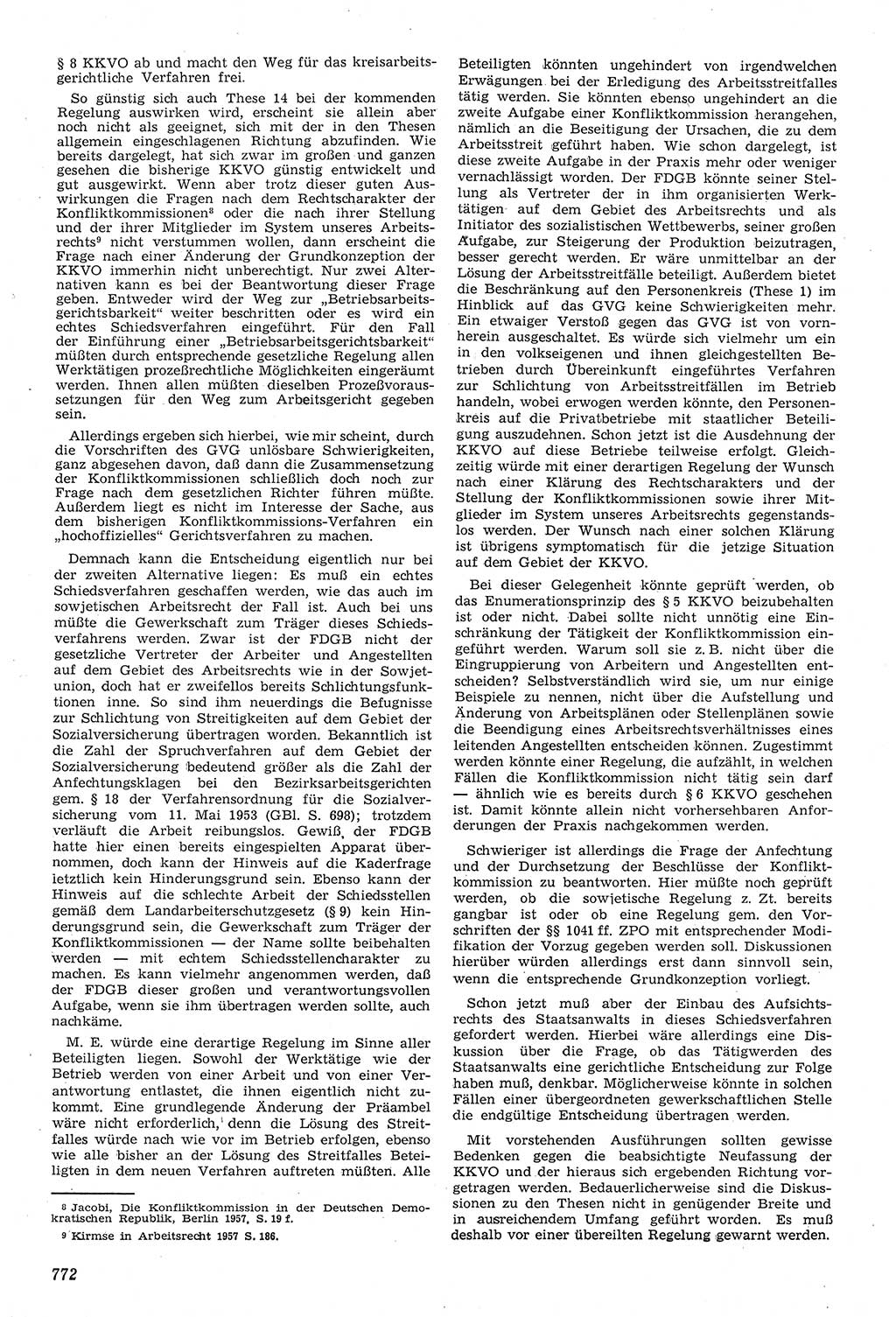 Neue Justiz (NJ), Zeitschrift für Recht und Rechtswissenschaft [Deutsche Demokratische Republik (DDR)], 11. Jahrgang 1957, Seite 772 (NJ DDR 1957, S. 772)