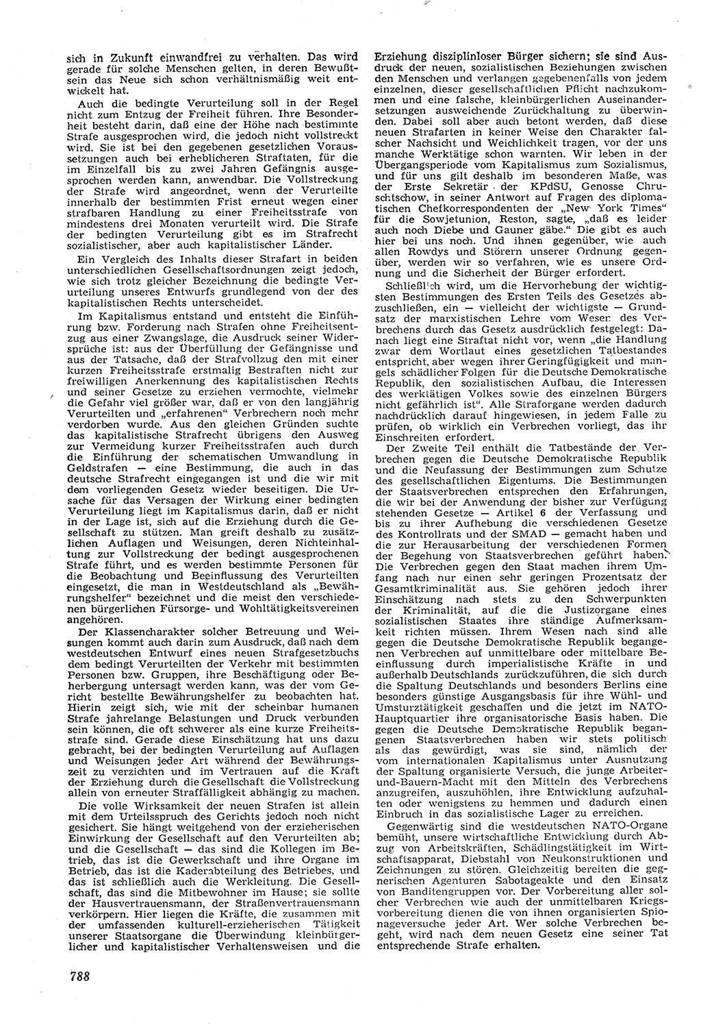 Neue Justiz (NJ), Zeitschrift für Recht und Rechtswissenschaft [Deutsche Demokratische Republik (DDR)], 11. Jahrgang 1957, Seite 788 (NJ DDR 1957, S. 788)