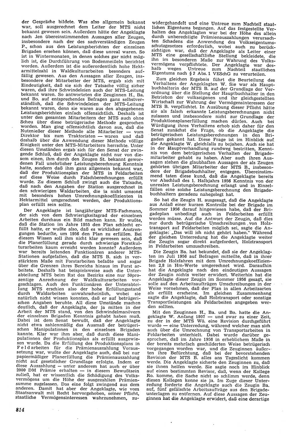Neue Justiz (NJ), Zeitschrift für Recht und Rechtswissenschaft [Deutsche Demokratische Republik (DDR)], 11. Jahrgang 1957, Seite 814 (NJ DDR 1957, S. 814)