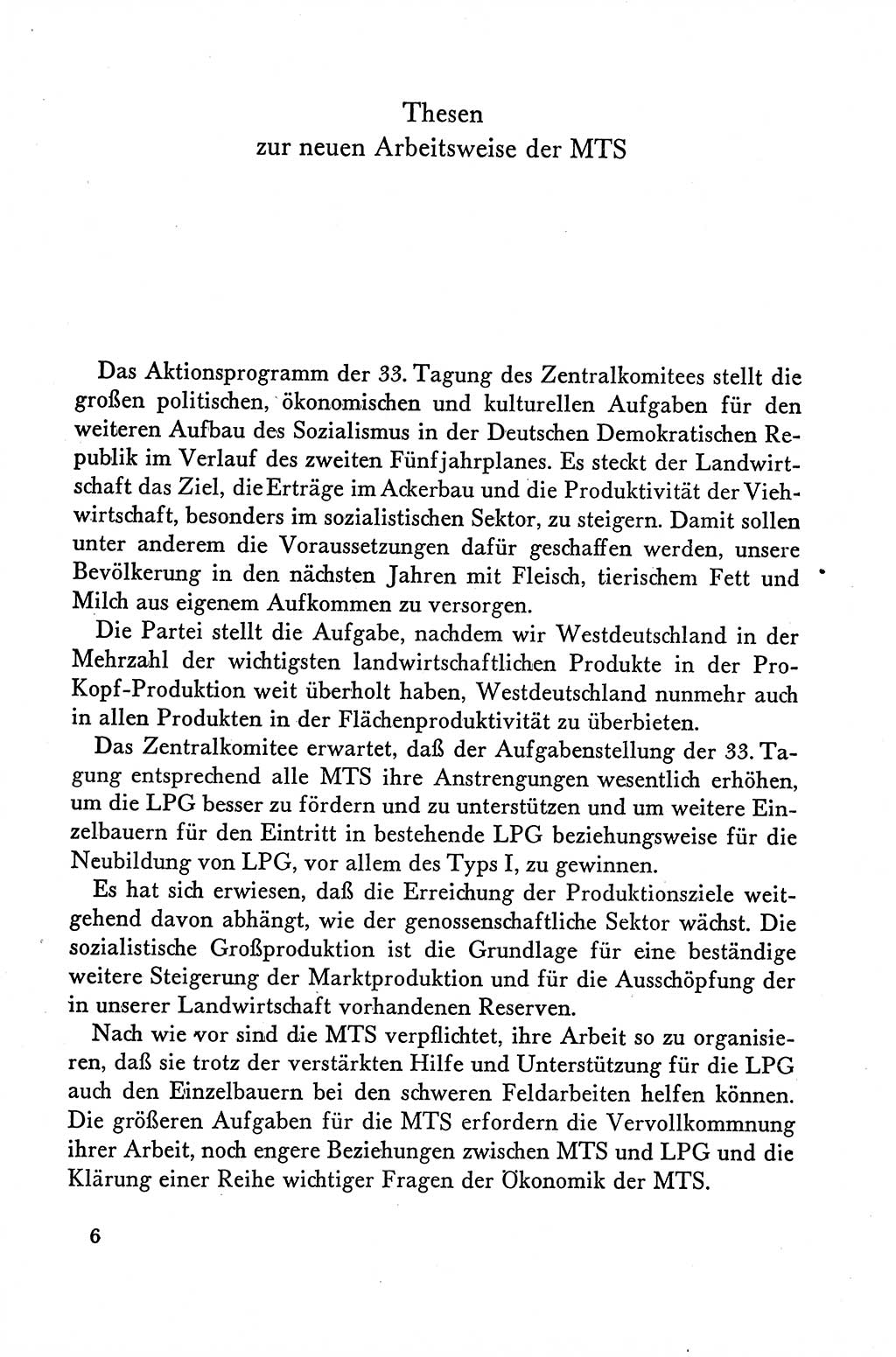 Dokumente der Sozialistischen Einheitspartei Deutschlands (SED) [Deutsche Demokratische Republik (DDR)] 1958-1959, Seite 6 (Dok. SED DDR 1958-1959, S. 6)