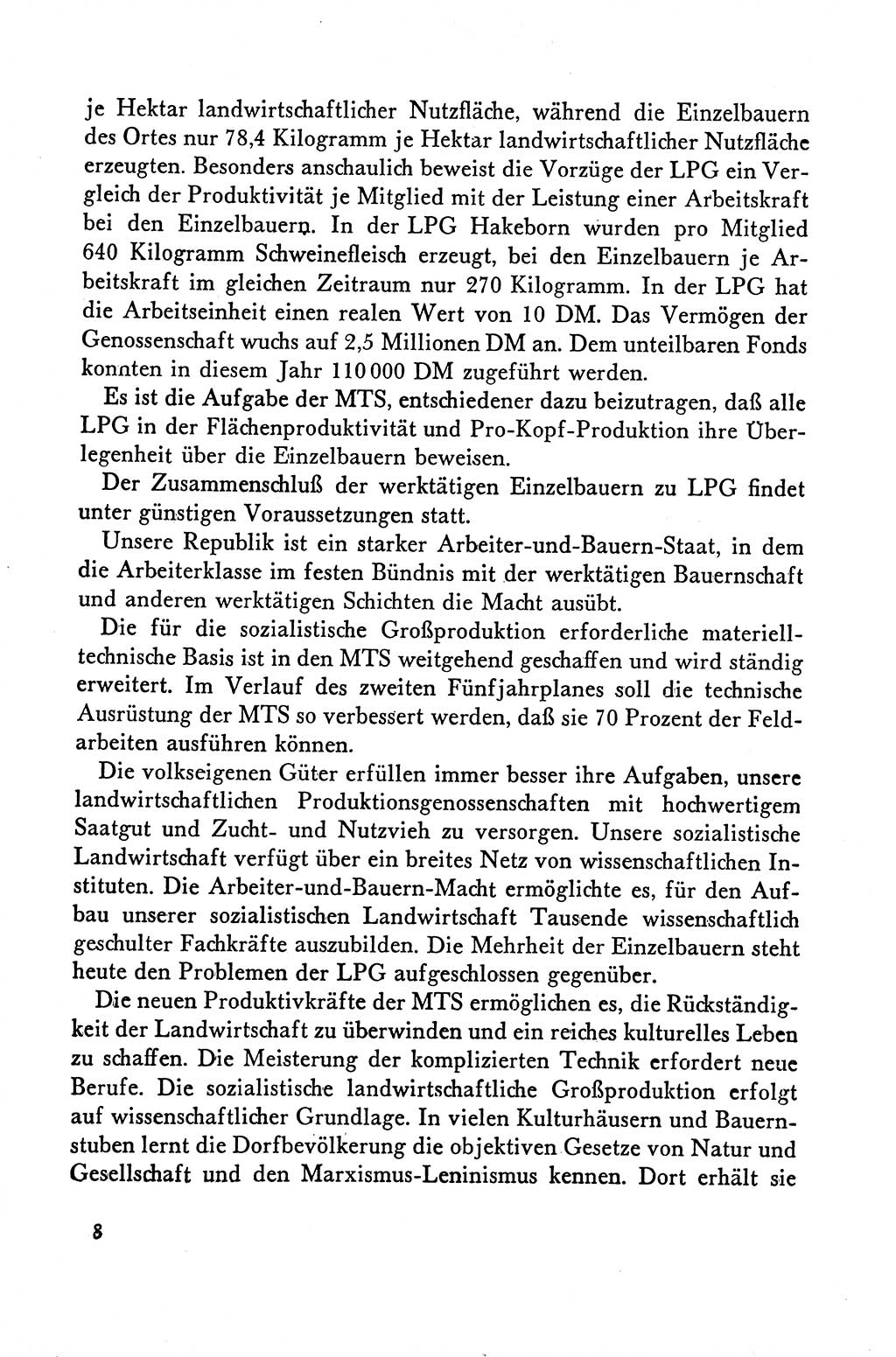 Dokumente der Sozialistischen Einheitspartei Deutschlands (SED) [Deutsche Demokratische Republik (DDR)] 1958-1959, Seite 8 (Dok. SED DDR 1958-1959, S. 8)