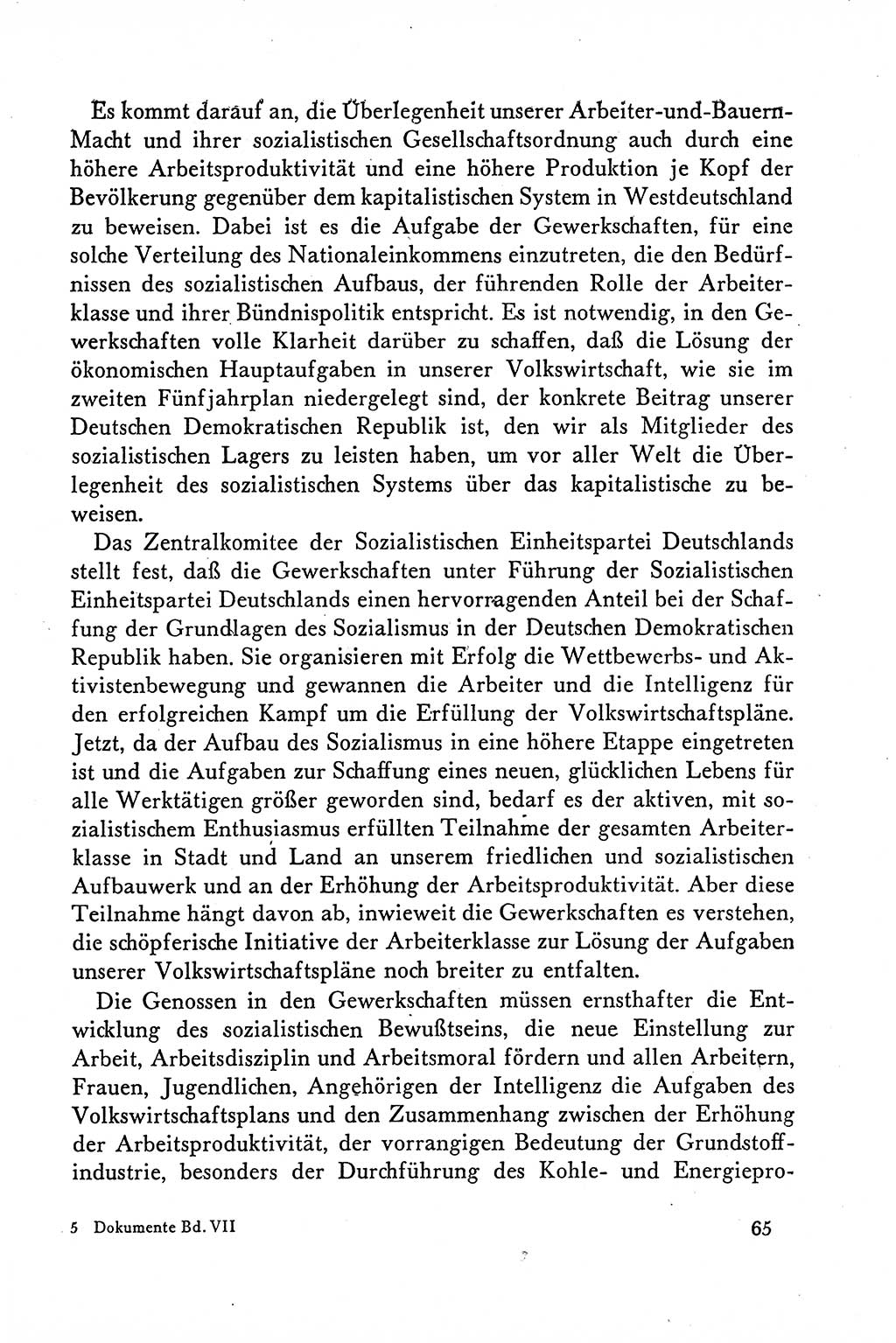 Dokumente der Sozialistischen Einheitspartei Deutschlands (SED) [Deutsche Demokratische Republik (DDR)] 1958-1959, Seite 65 (Dok. SED DDR 1958-1959, S. 65)