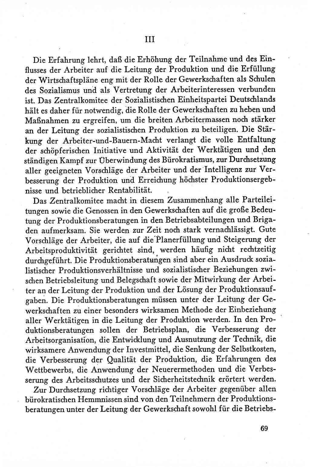 Dokumente der Sozialistischen Einheitspartei Deutschlands (SED) [Deutsche Demokratische Republik (DDR)] 1958-1959, Seite 69 (Dok. SED DDR 1958-1959, S. 69)