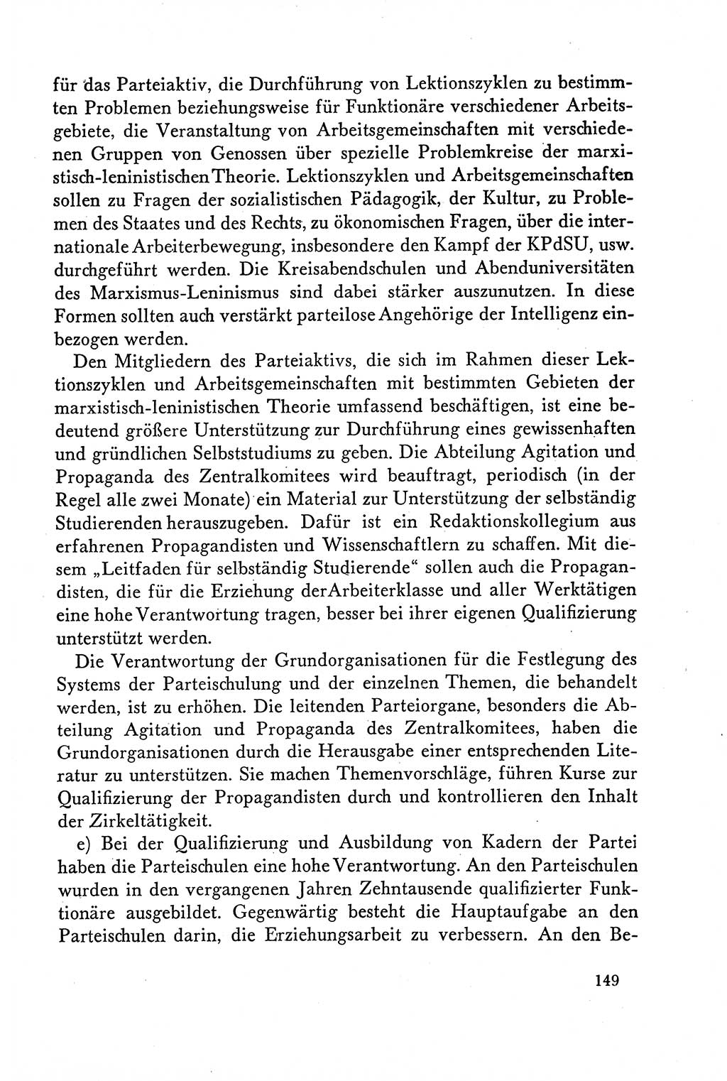 Dokumente der Sozialistischen Einheitspartei Deutschlands (SED) [Deutsche Demokratische Republik (DDR)] 1958-1959, Seite 149 (Dok. SED DDR 1958-1959, S. 149)