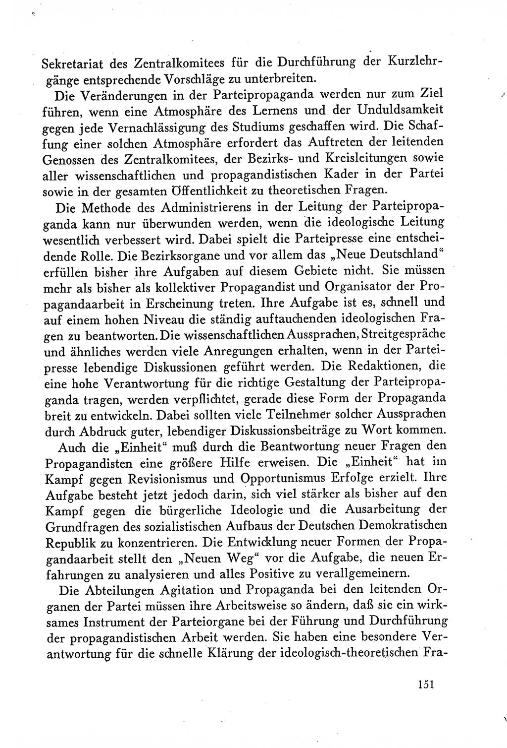 Dokumente der Sozialistischen Einheitspartei Deutschlands (SED) [Deutsche Demokratische Republik (DDR)] 1958-1959, Seite 151 (Dok. SED DDR 1958-1959, S. 151)