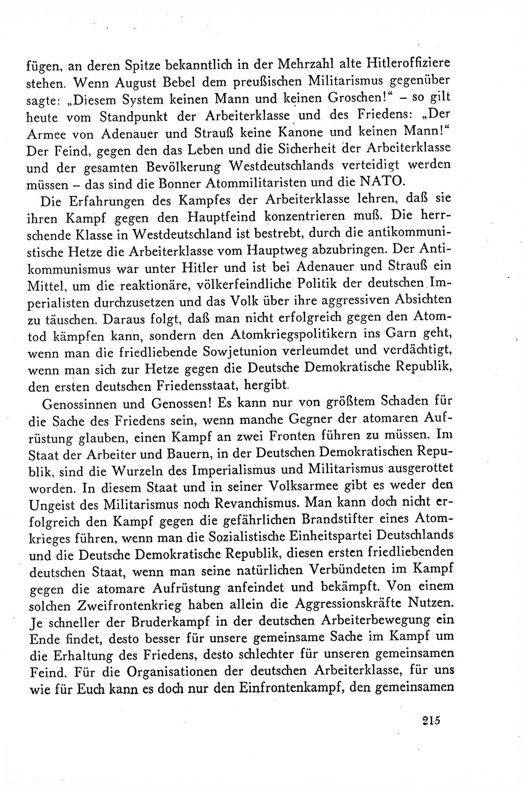 Dokumente der Sozialistischen Einheitspartei Deutschlands (SED) [Deutsche Demokratische Republik (DDR)] 1958-1959, Seite 215 (Dok. SED DDR 1958-1959, S. 215)