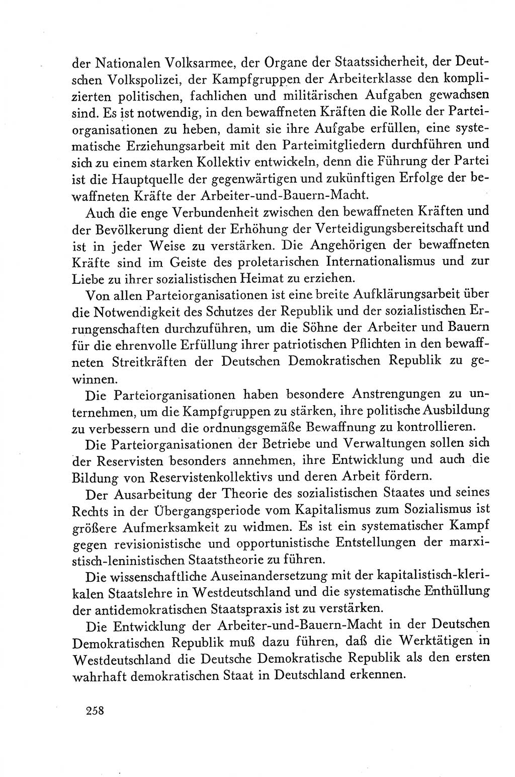 Dokumente der Sozialistischen Einheitspartei Deutschlands (SED) [Deutsche Demokratische Republik (DDR)] 1958-1959, Seite 258 (Dok. SED DDR 1958-1959, S. 258)