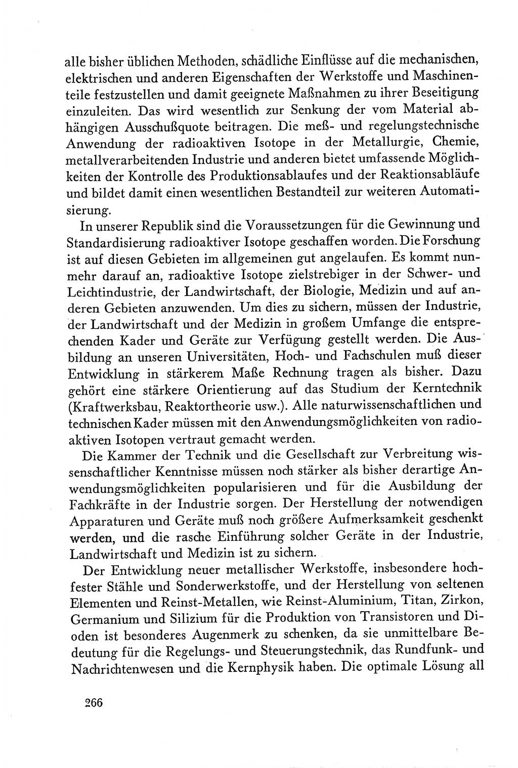 Dokumente der Sozialistischen Einheitspartei Deutschlands (SED) [Deutsche Demokratische Republik (DDR)] 1958-1959, Seite 266 (Dok. SED DDR 1958-1959, S. 266)