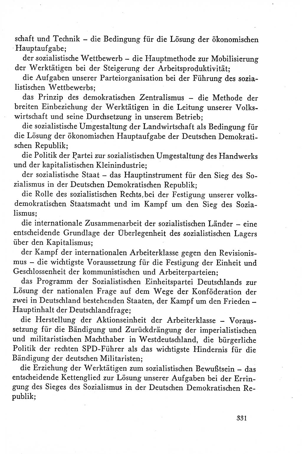 Dokumente der Sozialistischen Einheitspartei Deutschlands (SED) [Deutsche Demokratische Republik (DDR)] 1958-1959, Seite 331 (Dok. SED DDR 1958-1959, S. 331)