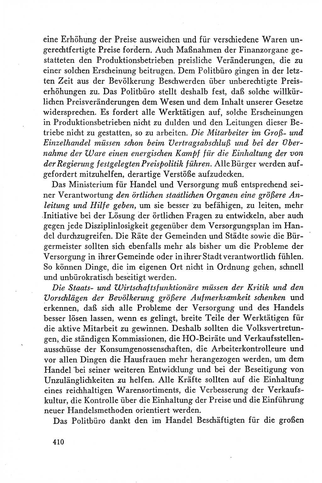 Dokumente der Sozialistischen Einheitspartei Deutschlands (SED) [Deutsche Demokratische Republik (DDR)] 1958-1959, Seite 410 (Dok. SED DDR 1958-1959, S. 410)