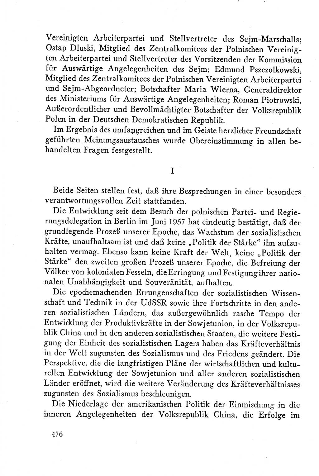 Dokumente der Sozialistischen Einheitspartei Deutschlands (SED) [Deutsche Demokratische Republik (DDR)] 1958-1959, Seite 476 (Dok. SED DDR 1958-1959, S. 476)