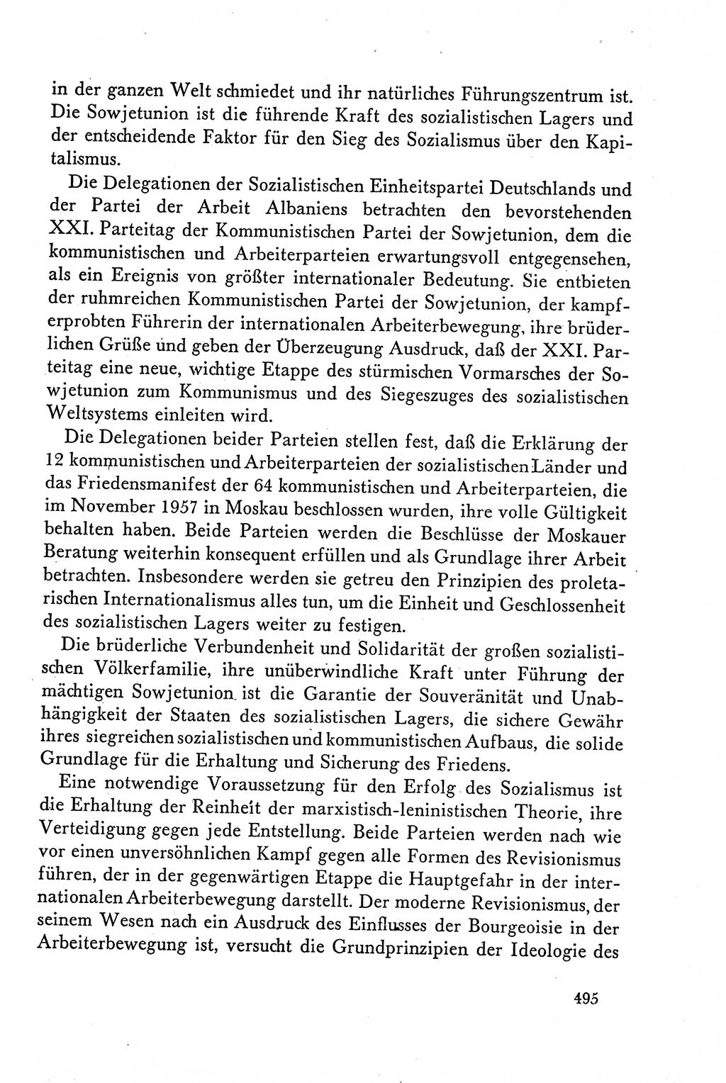 Dokumente der Sozialistischen Einheitspartei Deutschlands (SED) [Deutsche Demokratische Republik (DDR)] 1958-1959, Seite 495 (Dok. SED DDR 1958-1959, S. 495)