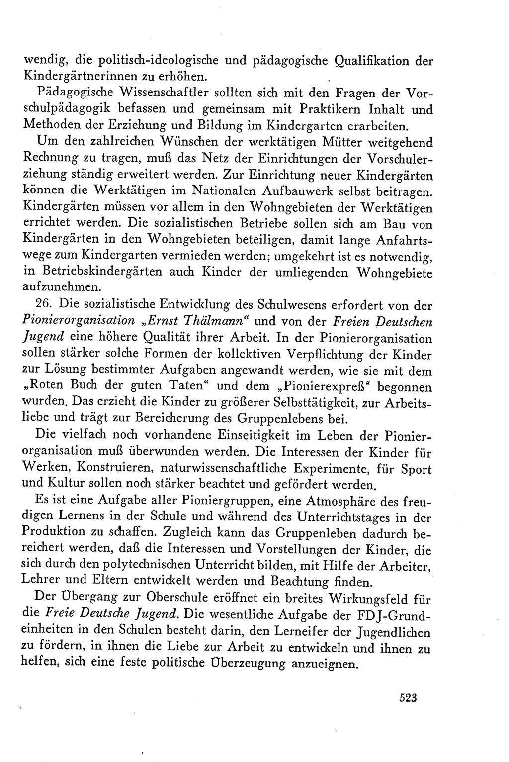 Dokumente der Sozialistischen Einheitspartei Deutschlands (SED) [Deutsche Demokratische Republik (DDR)] 1958-1959, Seite 523 (Dok. SED DDR 1958-1959, S. 523)