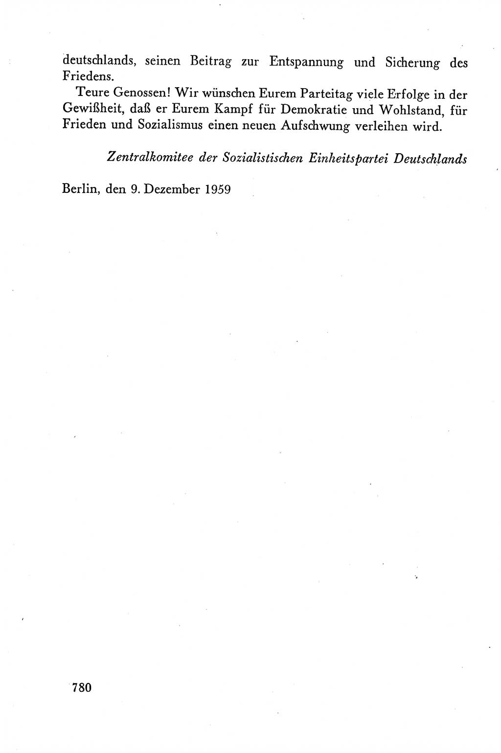 Dokumente der Sozialistischen Einheitspartei Deutschlands (SED) [Deutsche Demokratische Republik (DDR)] 1958-1959, Seite 780 (Dok. SED DDR 1958-1959, S. 780)