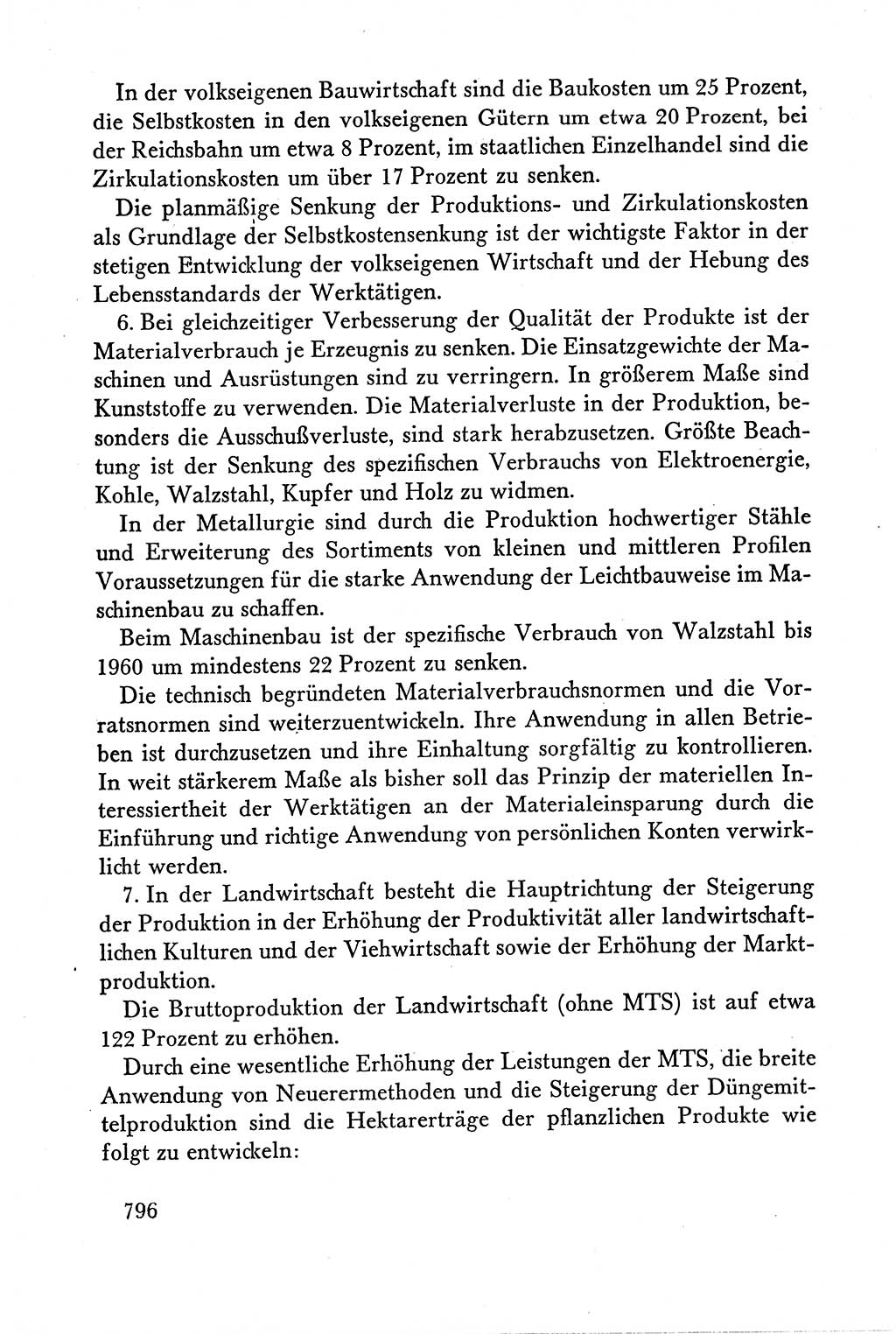 Dokumente der Sozialistischen Einheitspartei Deutschlands (SED) [Deutsche Demokratische Republik (DDR)] 1958-1959, Seite 796 (Dok. SED DDR 1958-1959, S. 796)