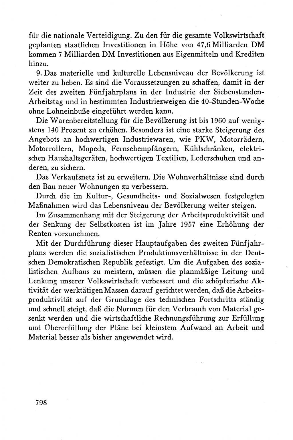 Dokumente der Sozialistischen Einheitspartei Deutschlands (SED) [Deutsche Demokratische Republik (DDR)] 1958-1959, Seite 798 (Dok. SED DDR 1958-1959, S. 798)