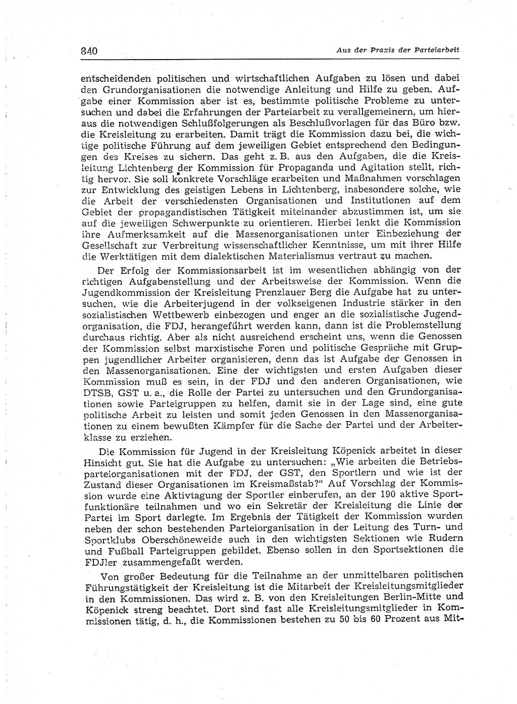 Neuer Weg (NW), Organ des Zentralkomitees (ZK) der SED (Sozialistische Einheitspartei Deutschlands) für Fragen des Parteiaufbaus und des Parteilebens, [Deutsche Demokratische Republik (DDR)] 13. Jahrgang 1958, Seite 840 (NW ZK SED DDR 1958, S. 840)