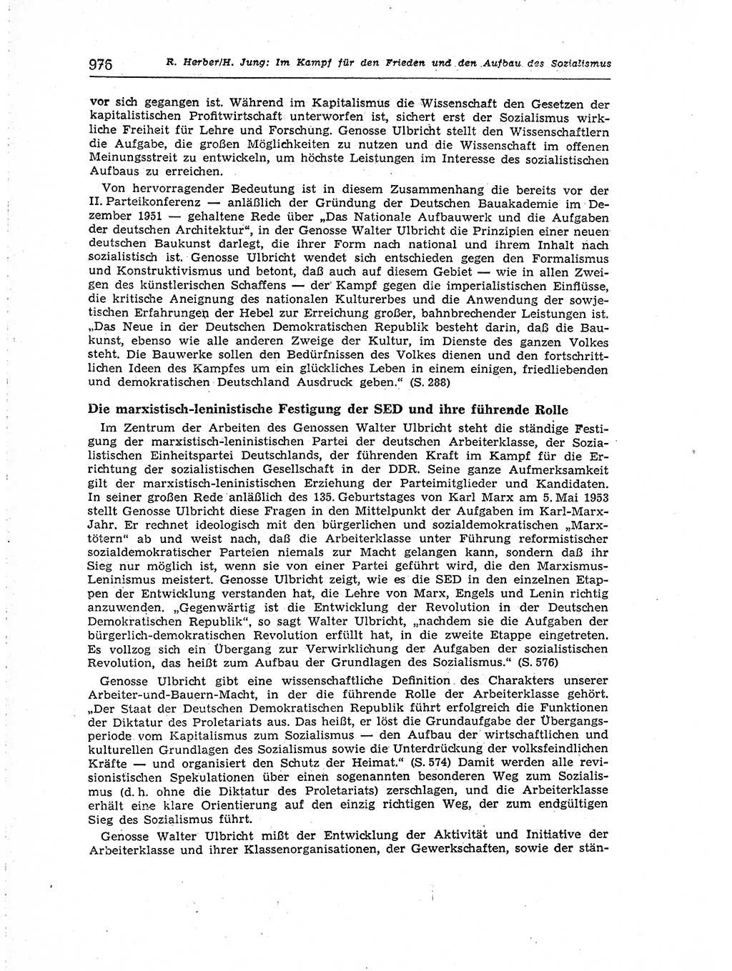 Neuer Weg (NW), Organ des Zentralkomitees (ZK) der SED (Sozialistische Einheitspartei Deutschlands) für Fragen des Parteiaufbaus und des Parteilebens, [Deutsche Demokratische Republik (DDR)] 13. Jahrgang 1958, Seite 976 (NW ZK SED DDR 1958, S. 976)