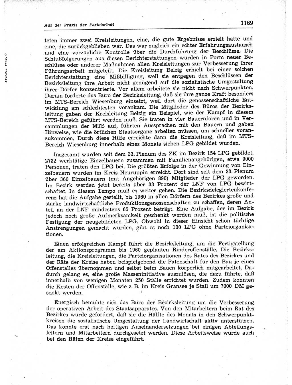 Neuer Weg (NW), Organ des Zentralkomitees (ZK) der SED (Sozialistische Einheitspartei Deutschlands) für Fragen des Parteiaufbaus und des Parteilebens, [Deutsche Demokratische Republik (DDR)] 13. Jahrgang 1958, Seite 1169 (NW ZK SED DDR 1958, S. 1169)