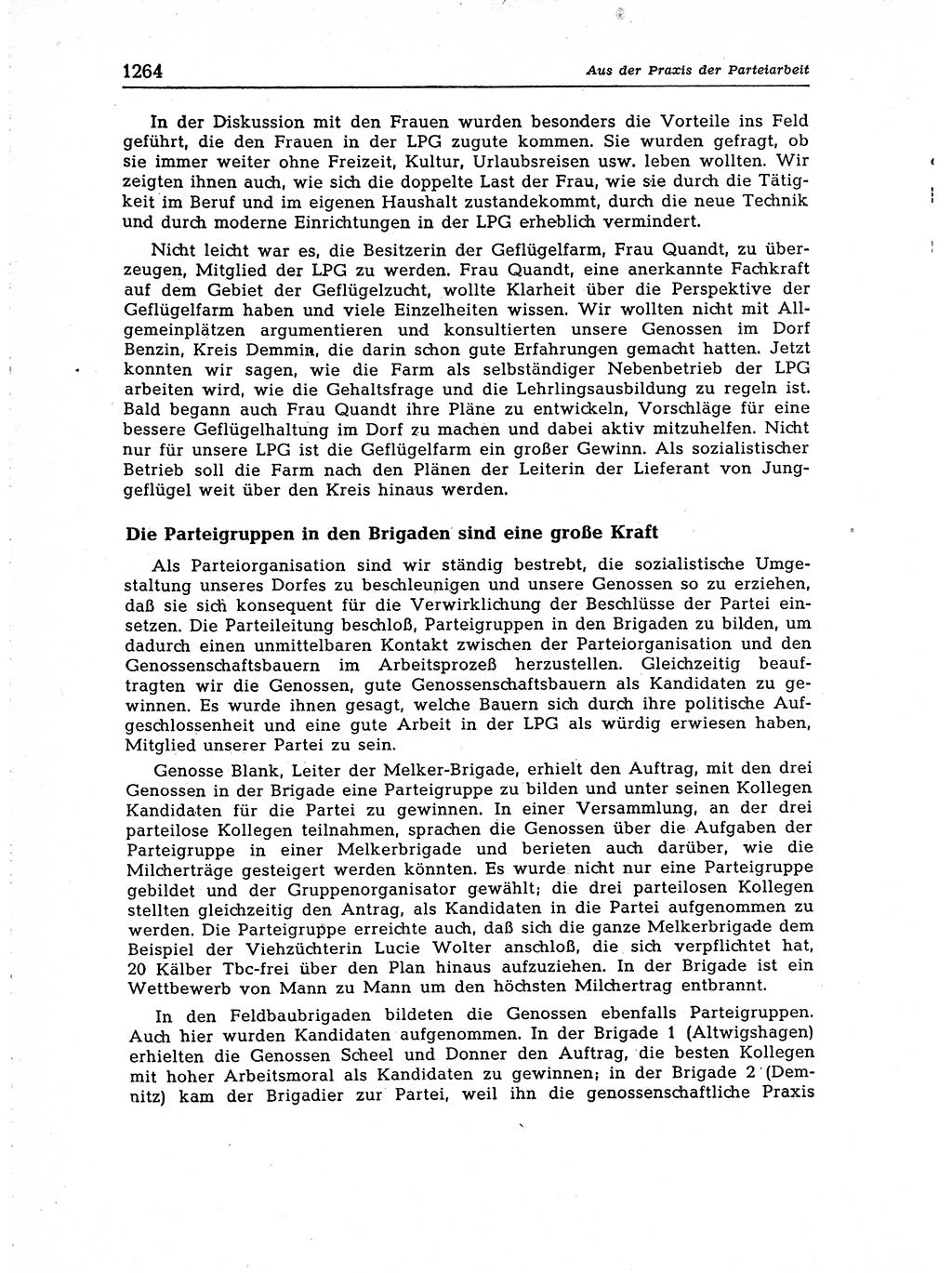 Neuer Weg (NW), Organ des Zentralkomitees (ZK) der SED (Sozialistische Einheitspartei Deutschlands) für Fragen des Parteiaufbaus und des Parteilebens, [Deutsche Demokratische Republik (DDR)] 13. Jahrgang 1958, Seite 1264 (NW ZK SED DDR 1958, S. 1264)