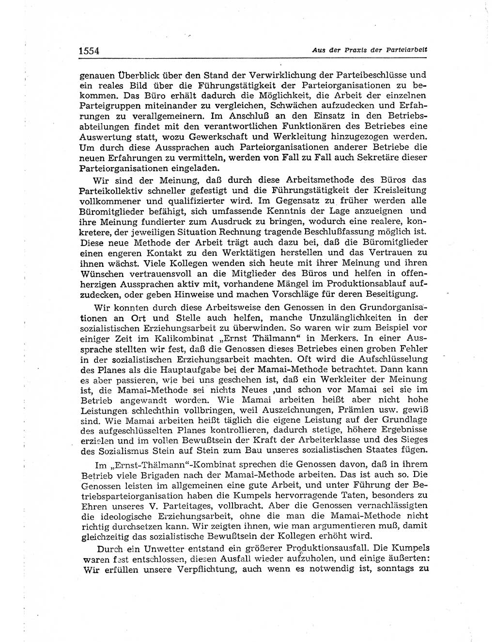 Neuer Weg (NW), Organ des Zentralkomitees (ZK) der SED (Sozialistische Einheitspartei Deutschlands) für Fragen des Parteiaufbaus und des Parteilebens, [Deutsche Demokratische Republik (DDR)] 13. Jahrgang 1958, Seite 1554 (NW ZK SED DDR 1958, S. 1554)