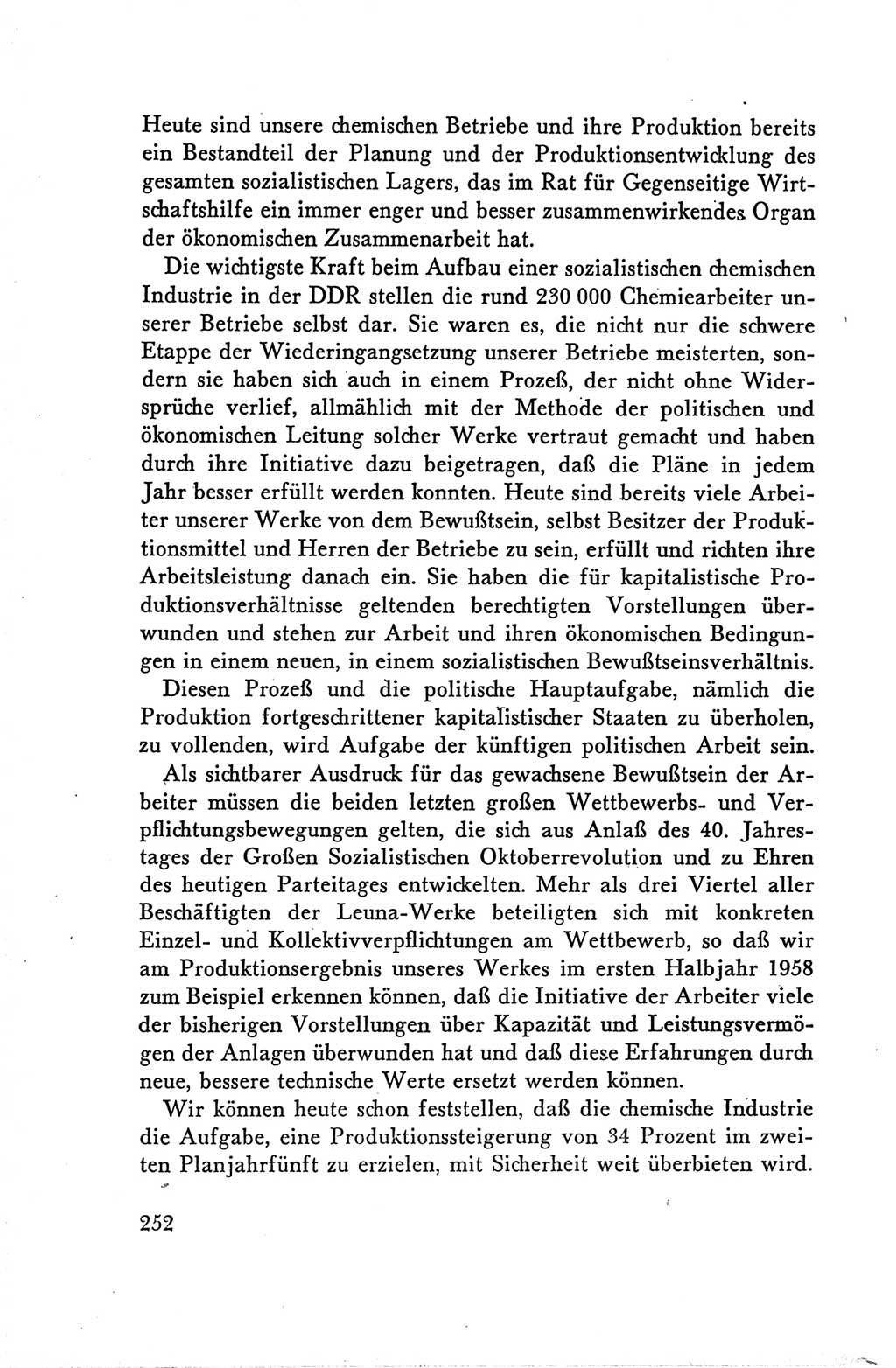 Protokoll der Verhandlungen des Ⅴ. Parteitages der Sozialistischen Einheitspartei Deutschlands (SED) [Deutsche Demokratische Republik (DDR)] 1958, Seite 252