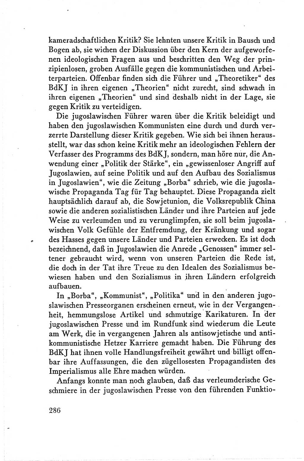 Protokoll der Verhandlungen des Ⅴ. Parteitages der Sozialistischen Einheitspartei Deutschlands (SED) [Deutsche Demokratische Republik (DDR)] 1958, Seite 286