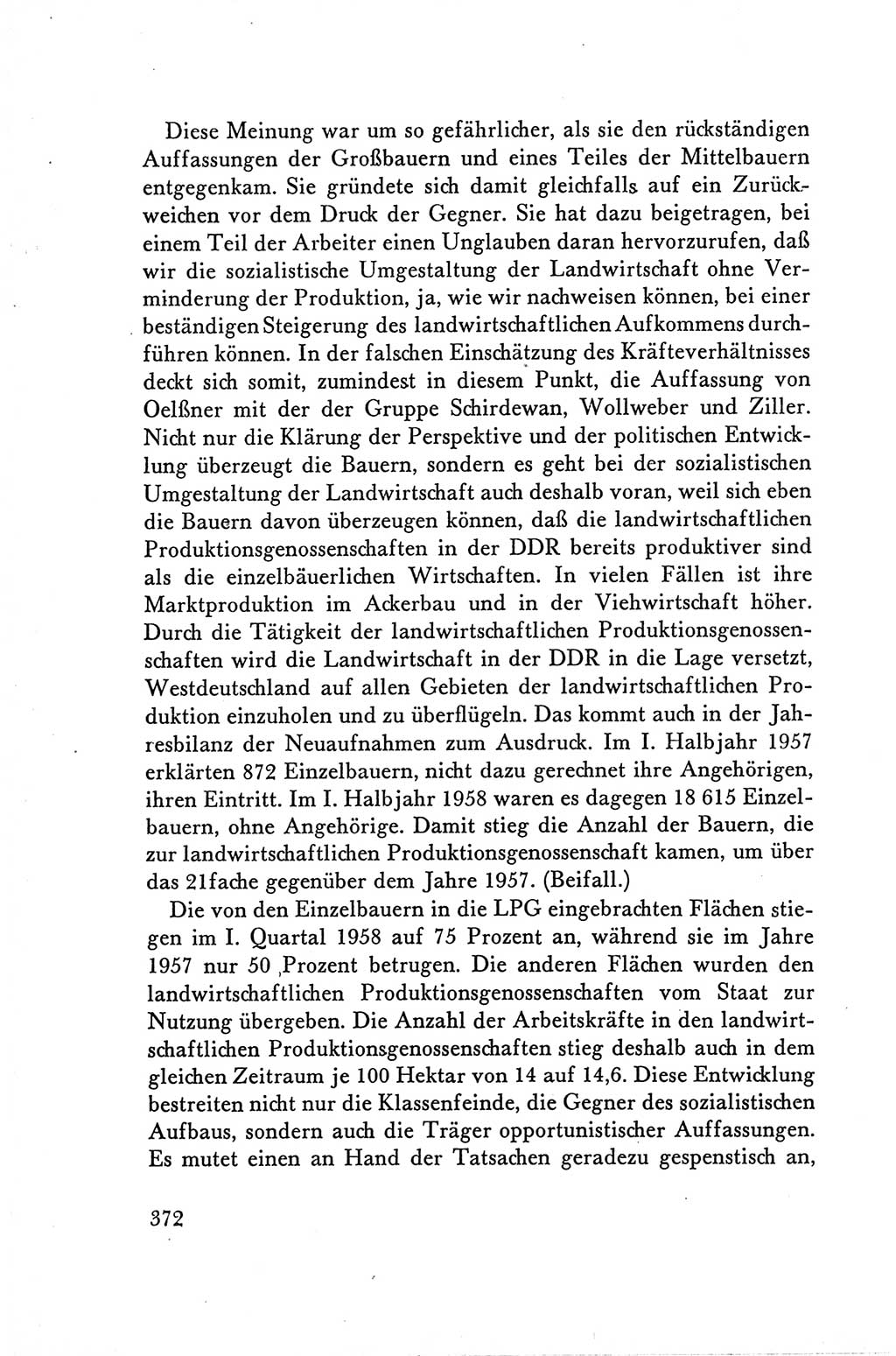 Protokoll der Verhandlungen des Ⅴ. Parteitages der Sozialistischen Einheitspartei Deutschlands (SED) [Deutsche Demokratische Republik (DDR)] 1958, Seite 372