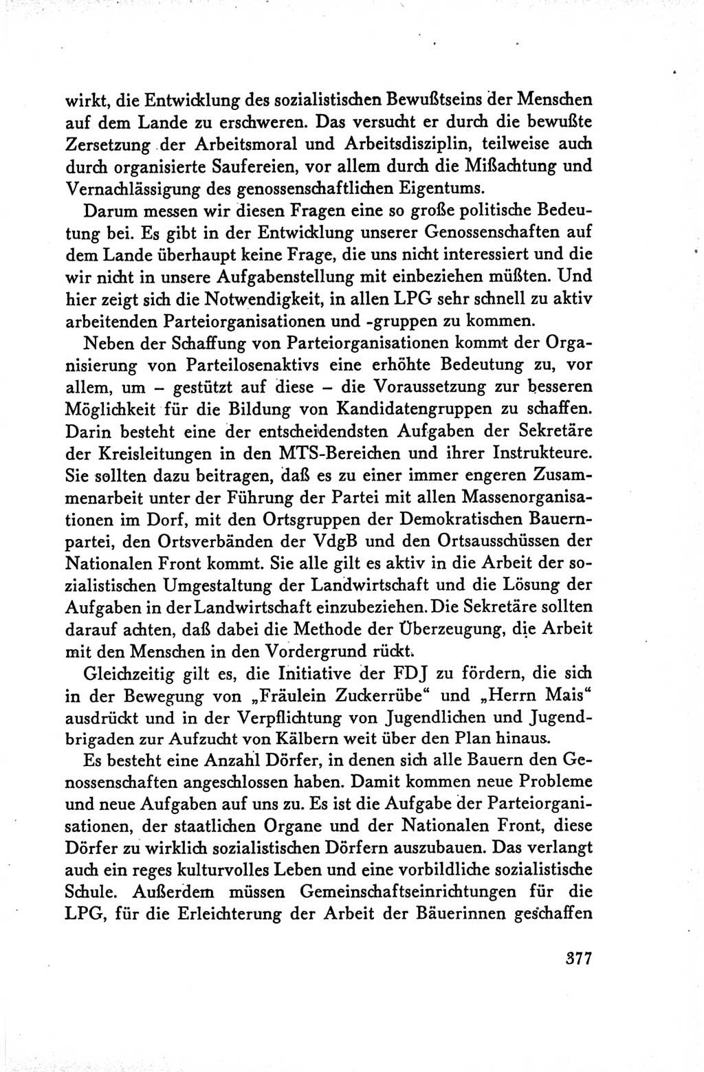 Protokoll der Verhandlungen des Ⅴ. Parteitages der Sozialistischen Einheitspartei Deutschlands (SED) [Deutsche Demokratische Republik (DDR)] 1958, Seite 377