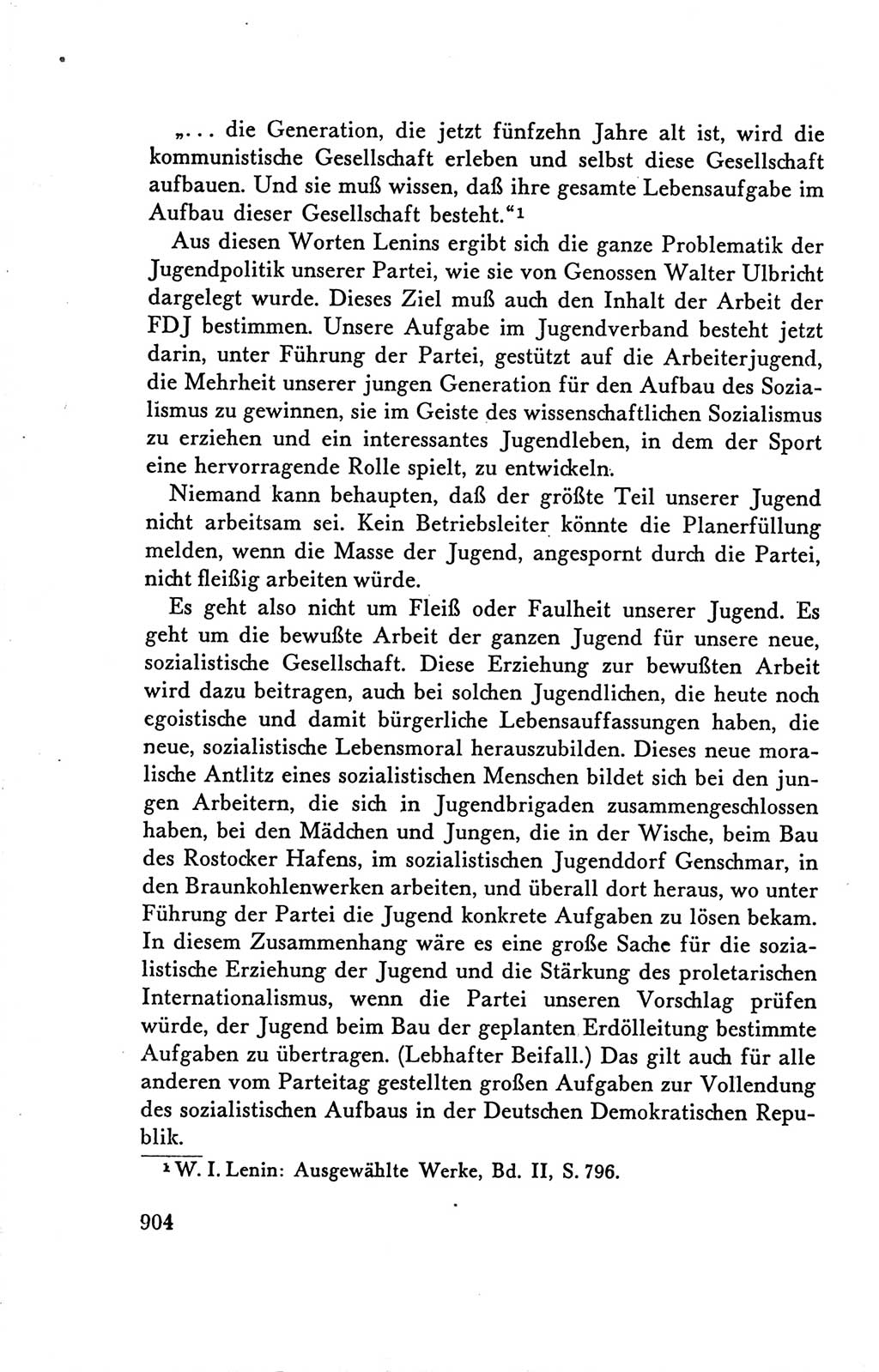 Protokoll der Verhandlungen des Ⅴ. Parteitages der Sozialistischen Einheitspartei Deutschlands (SED) [Deutsche Demokratische Republik (DDR)] 1958, Seite 904