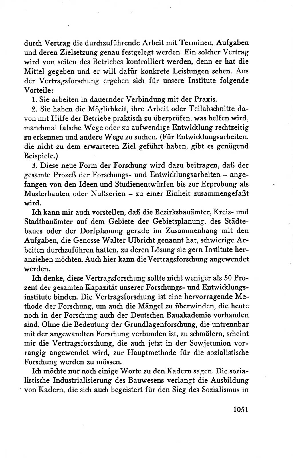 Protokoll der Verhandlungen des Ⅴ. Parteitages der Sozialistischen Einheitspartei Deutschlands (SED) [Deutsche Demokratische Republik (DDR)] 1958, Seite 1051