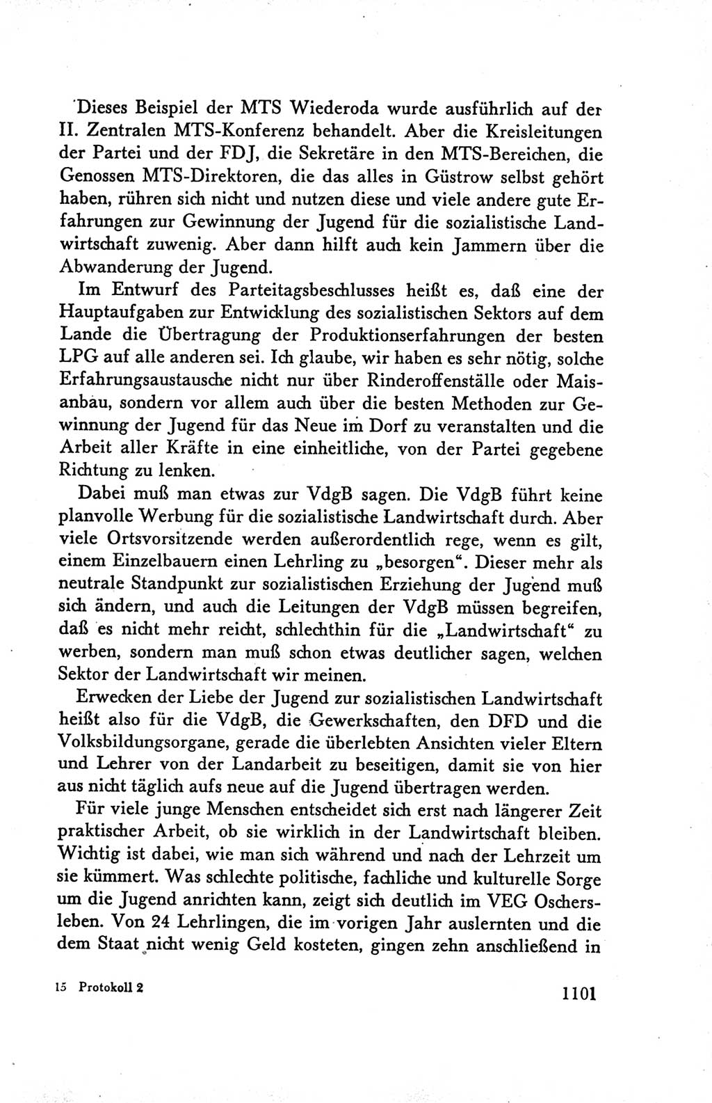 Protokoll der Verhandlungen des Ⅴ. Parteitages der Sozialistischen Einheitspartei Deutschlands (SED) [Deutsche Demokratische Republik (DDR)] 1958, Seite 1101