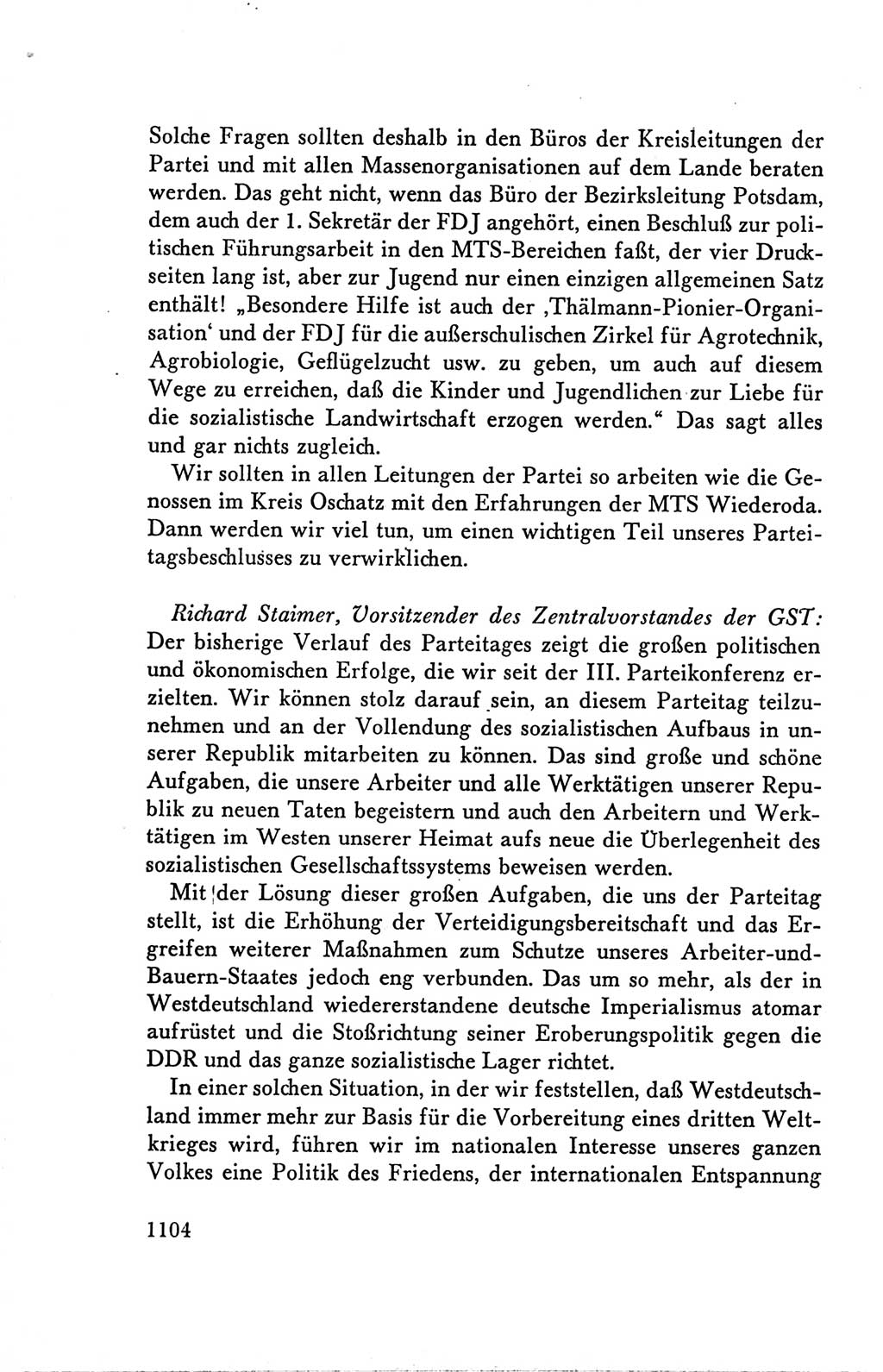 Protokoll der Verhandlungen des Ⅴ. Parteitages der Sozialistischen Einheitspartei Deutschlands (SED) [Deutsche Demokratische Republik (DDR)] 1958, Seite 1104