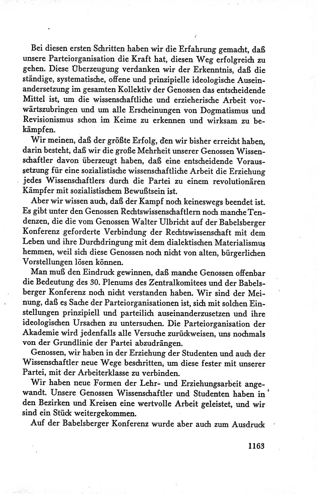 Protokoll der Verhandlungen des Ⅴ. Parteitages der Sozialistischen Einheitspartei Deutschlands (SED) [Deutsche Demokratische Republik (DDR)] 1958, Seite 1163