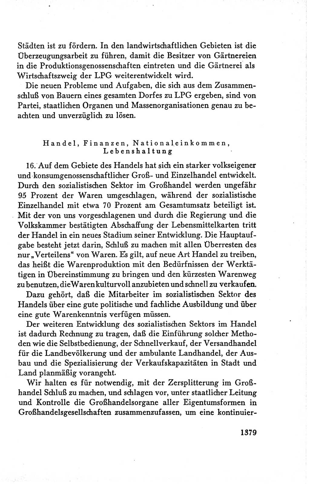 Protokoll der Verhandlungen des Ⅴ. Parteitages der Sozialistischen Einheitspartei Deutschlands (SED) [Deutsche Demokratische Republik (DDR)] 1958, Seite 1379