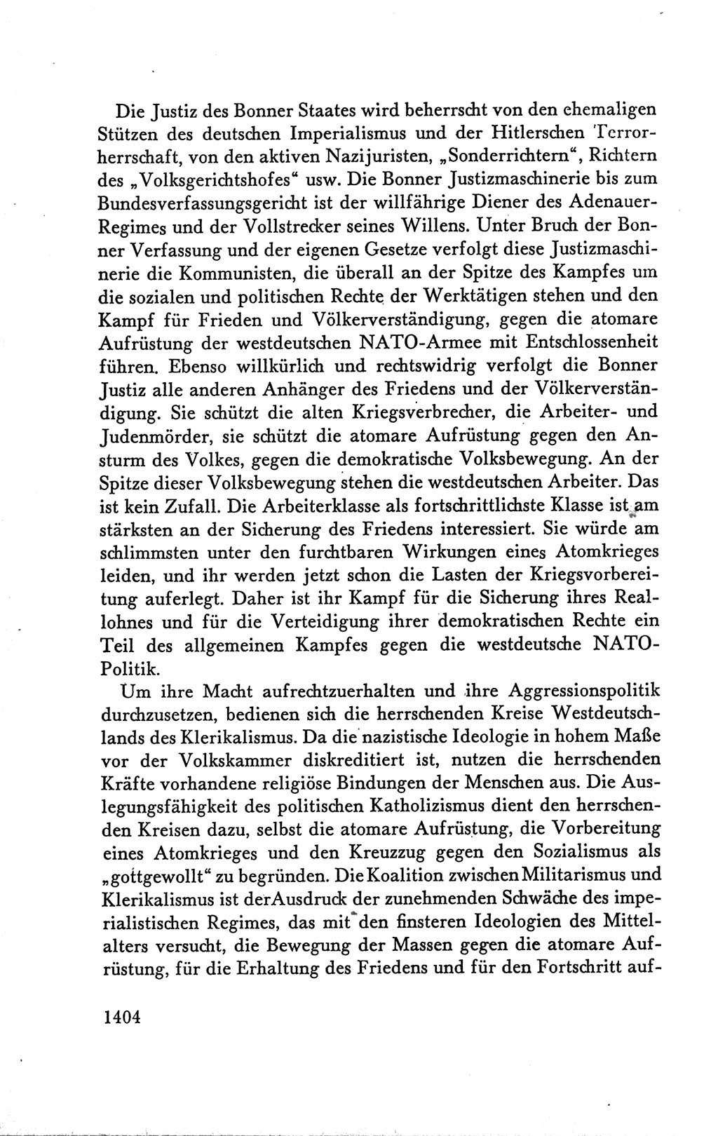Protokoll der Verhandlungen des Ⅴ. Parteitages der Sozialistischen Einheitspartei Deutschlands (SED) [Deutsche Demokratische Republik (DDR)] 1958, Seite 1404