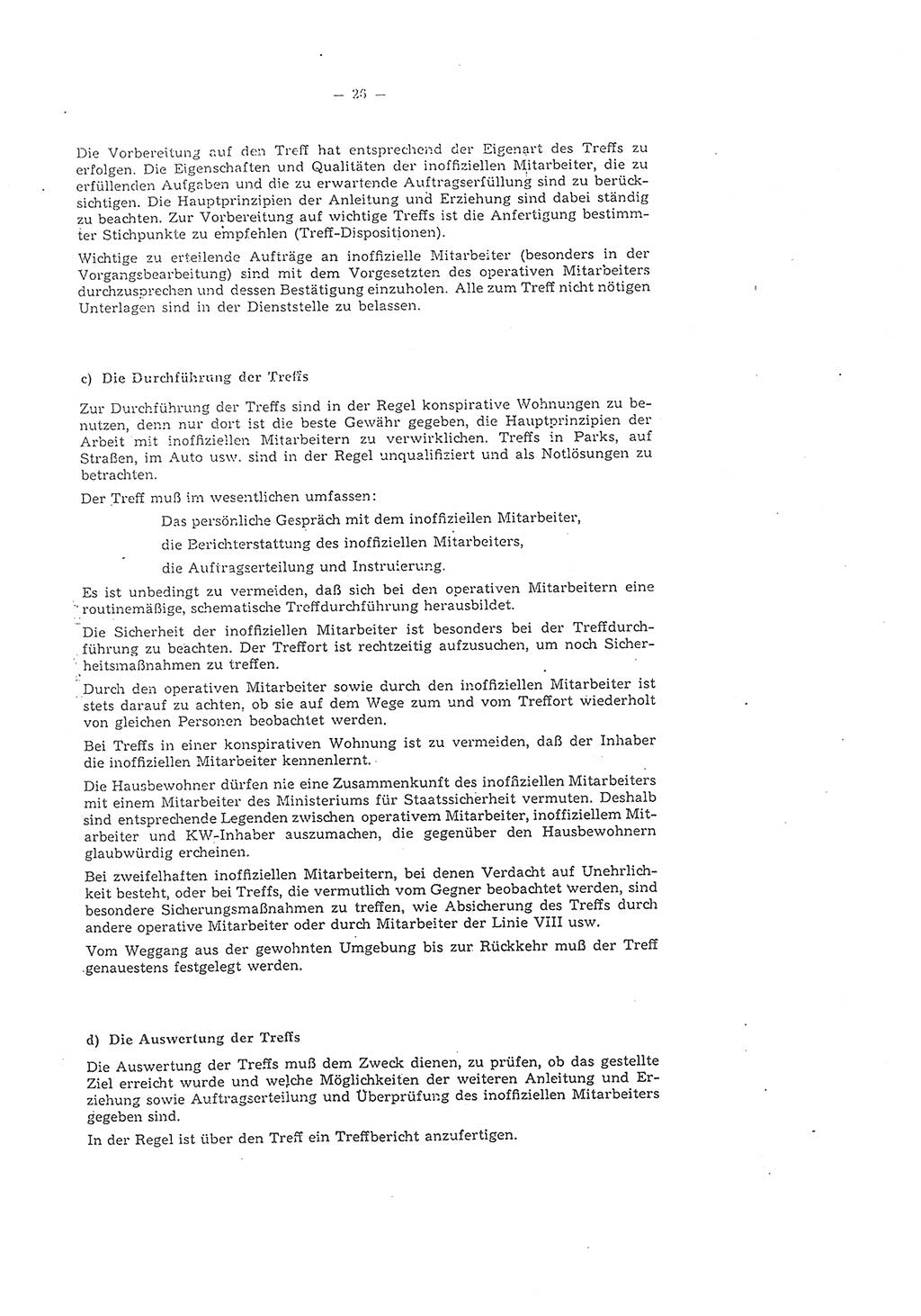 Richtlinie 1/58 für die Arbeit mit inoffiziellen Mitarbeitern im Gebiet der Deutschen Demokratischen Republik (DDR), Ministerium für Staatssicherheit (MfS), Der Minister (Mielke), Geheime Verschlußsache (GVS) 1336/58, Berlin 1958, Seite 26 (RL 1/58 DDR MfS Min. GVS 1336/58 1958, S. 26)