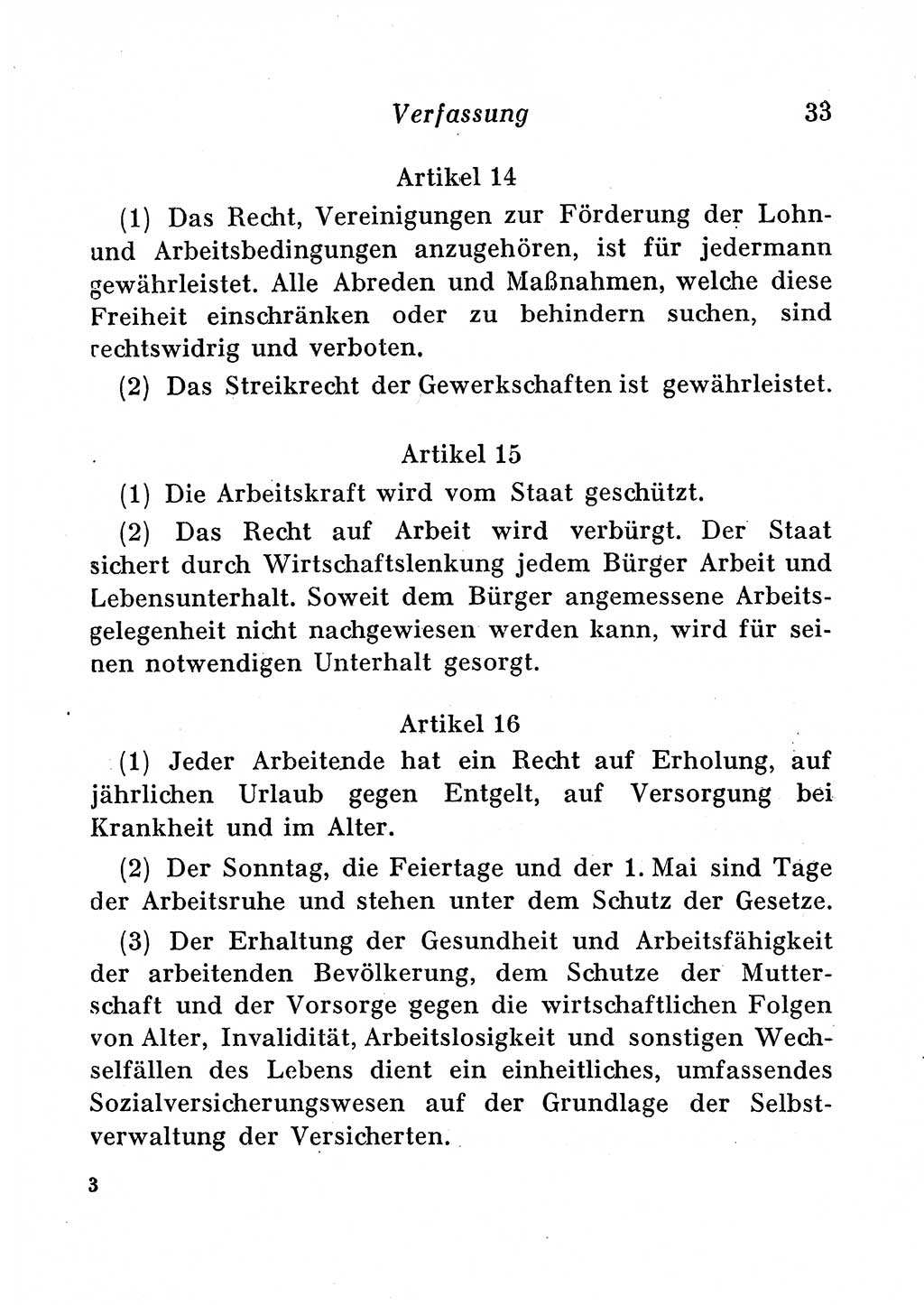 Staats- und verwaltungsrechtliche Gesetze der Deutschen Demokratischen Republik (DDR) 1958, Seite 33 (StVerwR Ges. DDR 1958, S. 33)