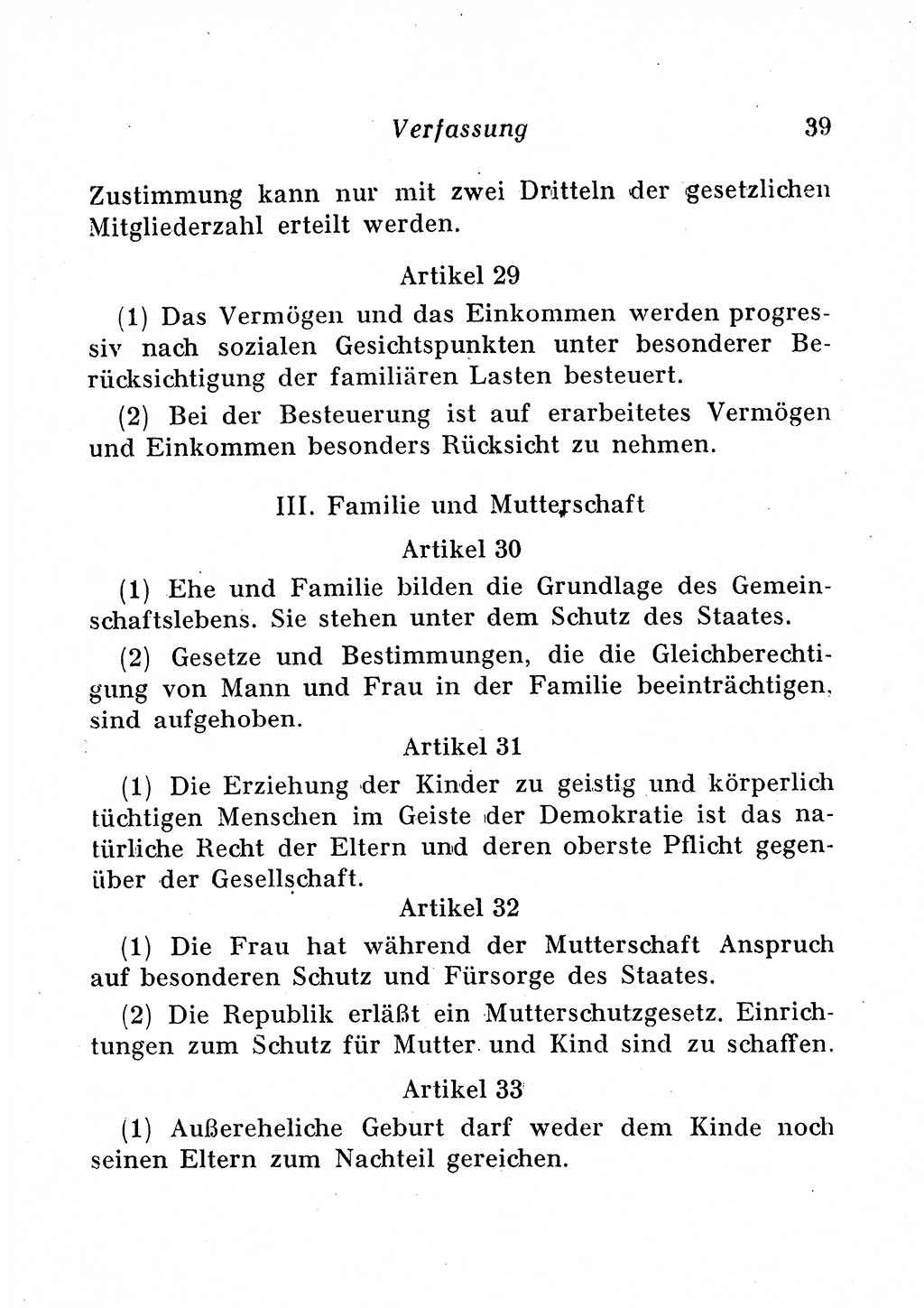 Staats- und verwaltungsrechtliche Gesetze der Deutschen Demokratischen Republik (DDR) 1958, Seite 39 (StVerwR Ges. DDR 1958, S. 39)