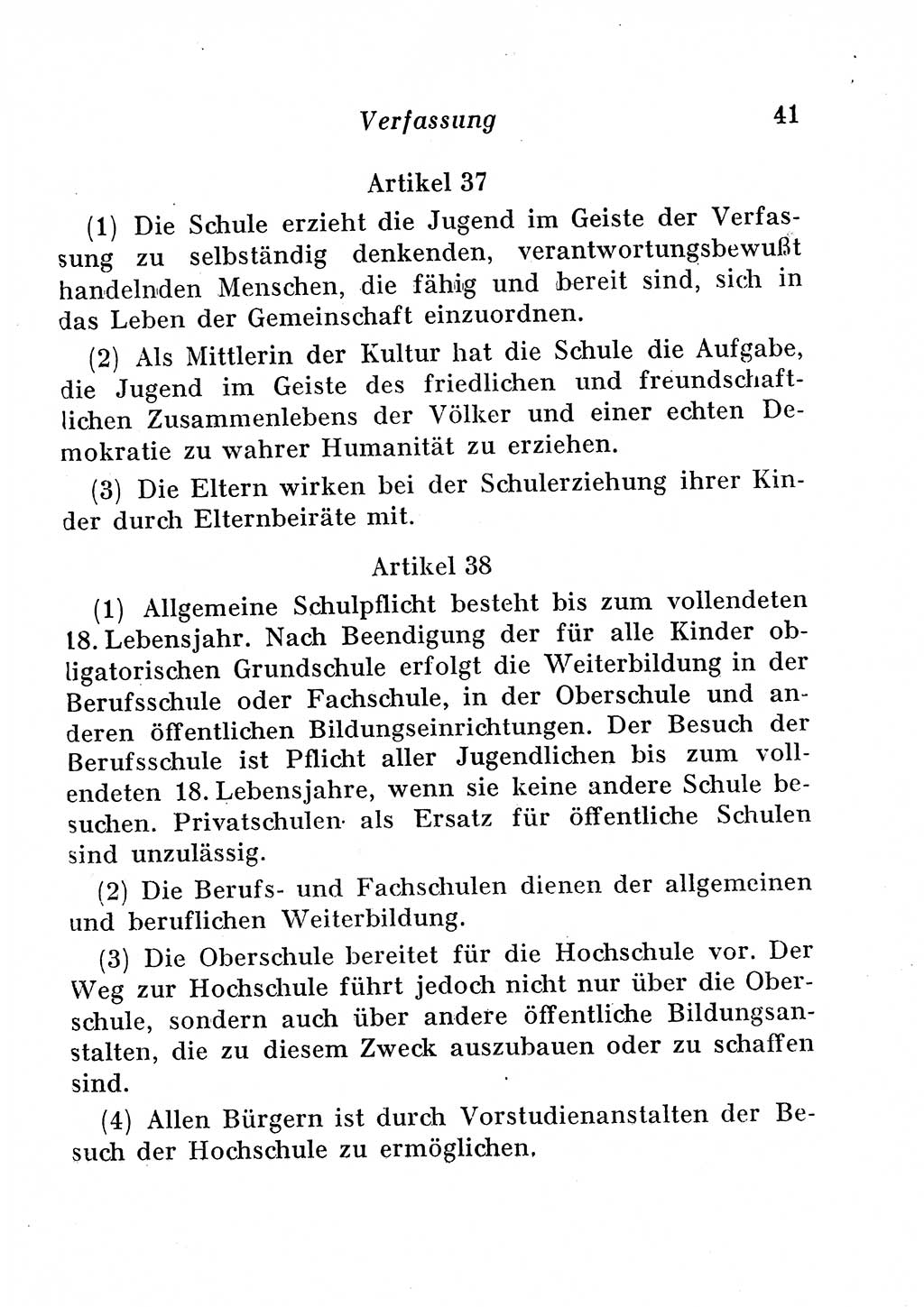 Staats- und verwaltungsrechtliche Gesetze der Deutschen Demokratischen Republik (DDR) 1958, Seite 41 (StVerwR Ges. DDR 1958, S. 41)