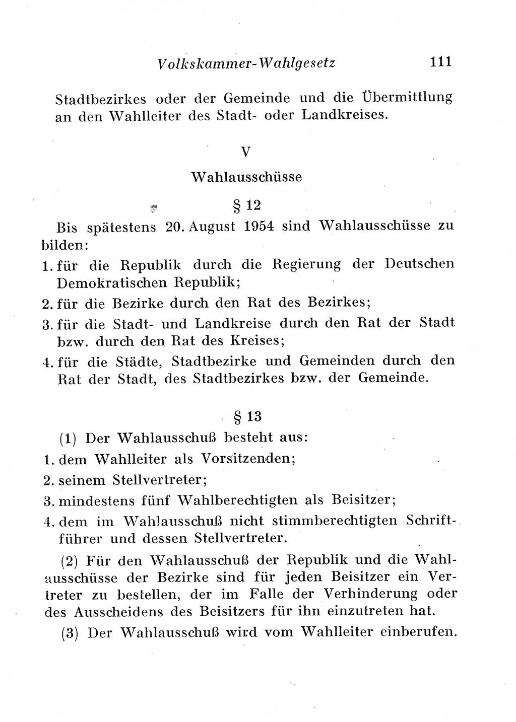 Staats- und verwaltungsrechtliche Gesetze der Deutschen Demokratischen Republik (DDR) 1958, Seite 111 (StVerwR Ges. DDR 1958, S. 111)