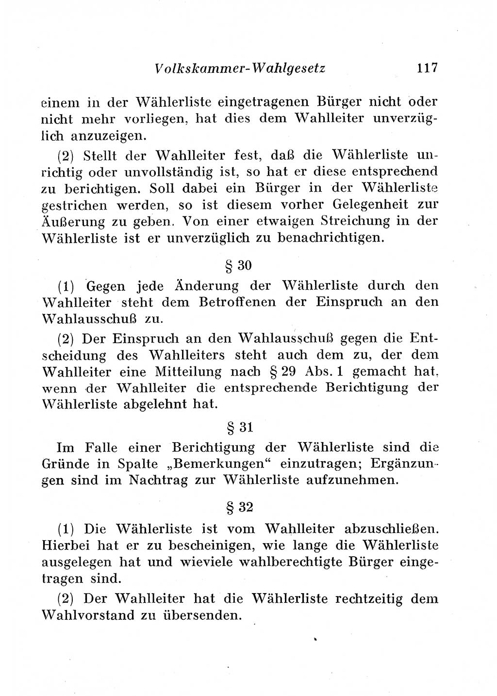 Staats- und verwaltungsrechtliche Gesetze der Deutschen Demokratischen Republik (DDR) 1958, Seite 117 (StVerwR Ges. DDR 1958, S. 117)