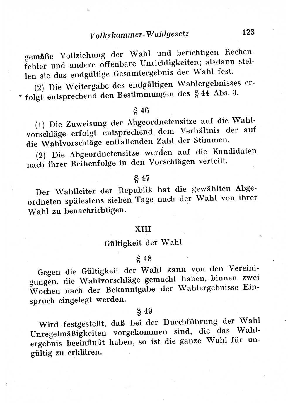 Staats- und verwaltungsrechtliche Gesetze der Deutschen Demokratischen Republik (DDR) 1958, Seite 123 (StVerwR Ges. DDR 1958, S. 123)